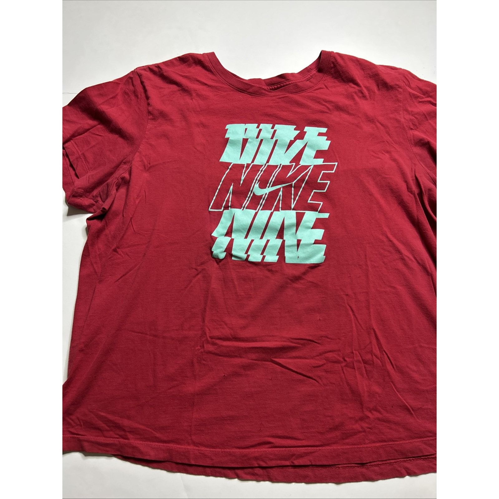 Nike Nike Shirt Mens XL Red Graphic Crew Neck The Nike Tee Size US XL / EU 56 / 4 - 3 Thumbnail