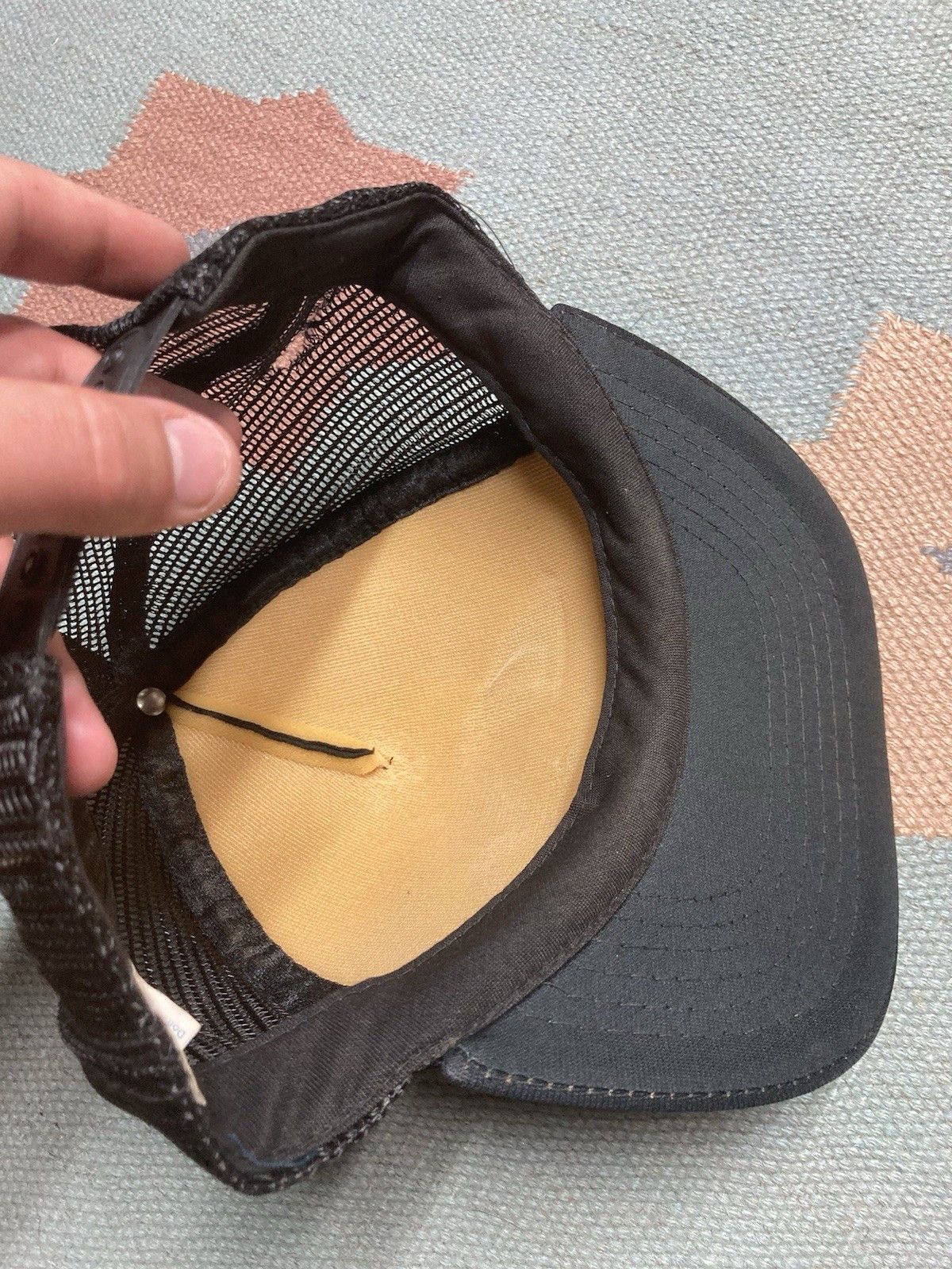 Vintage trucker hat Con Agra Deckerville Michigan farm distressed Size ONE SIZE - 8 Thumbnail