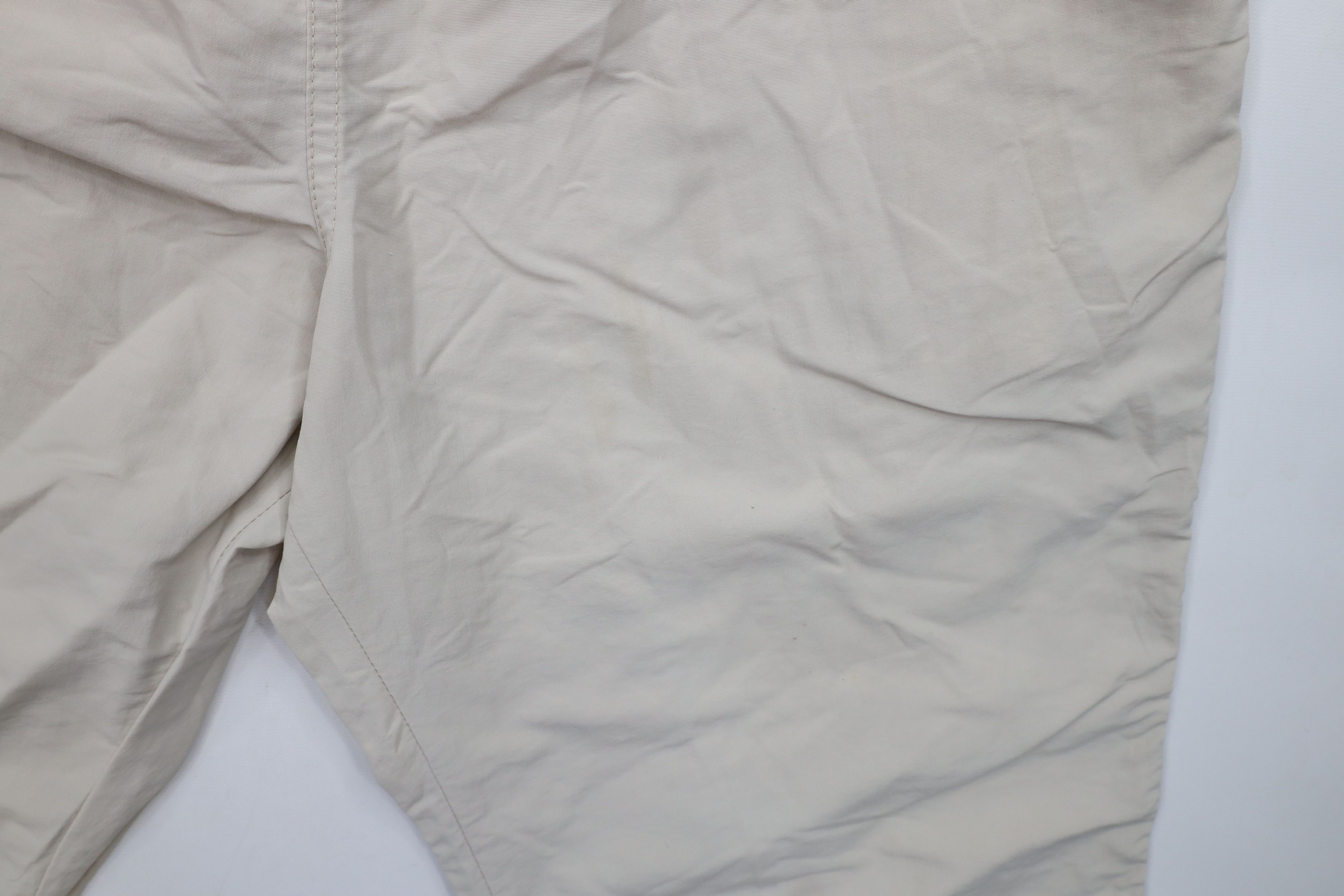Lands' End × Vintage Vintage 90s Lands End Wide Leg Windbreaker Pants Beige USA Size 38" / US 16 / IT 52 - 6 Thumbnail