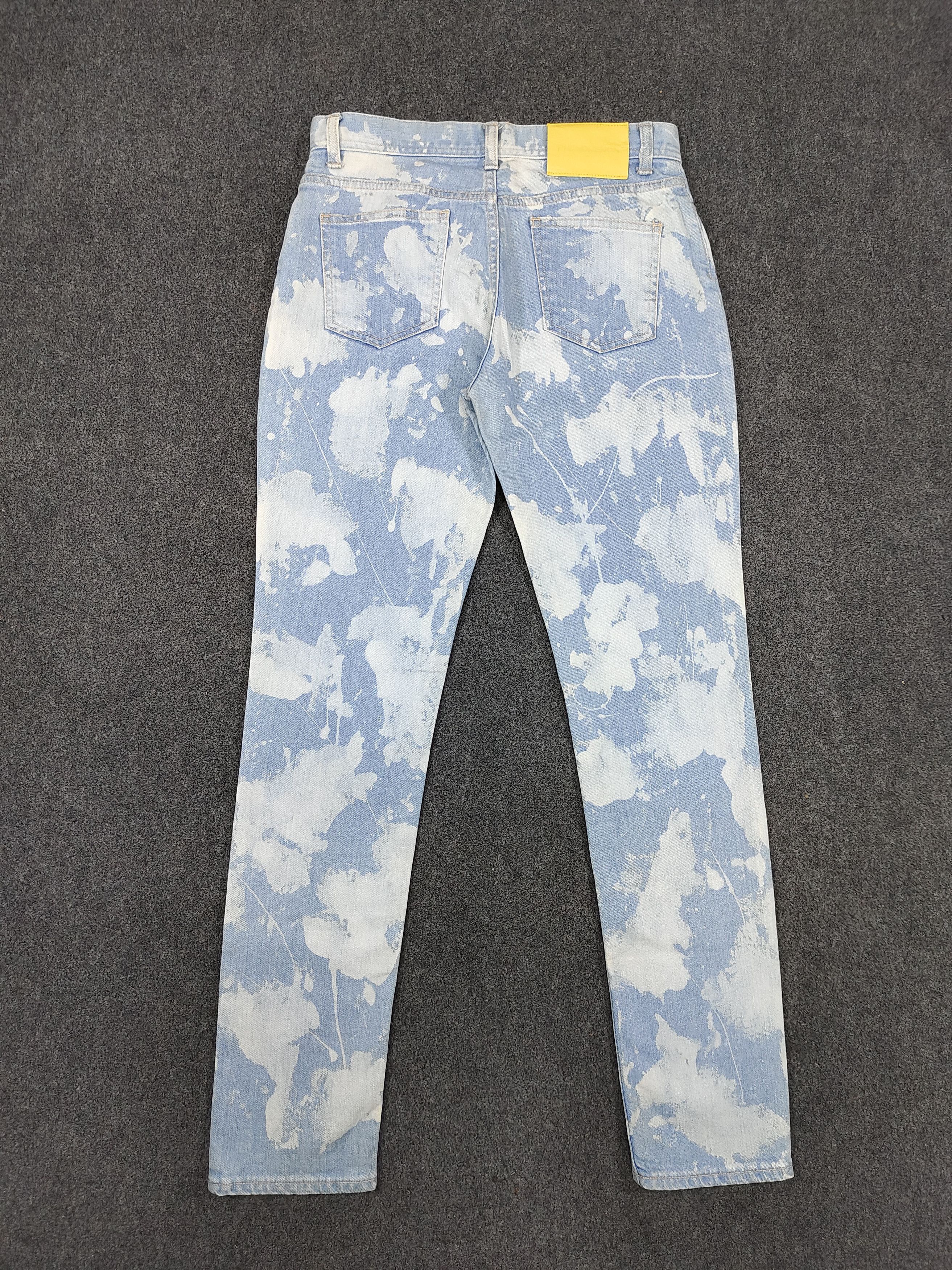 PHENOMENON AW14 Phenomenon💥Cloud Pattern Bleached Skinny Jeans Size US 28 / EU 44 - 3 Thumbnail