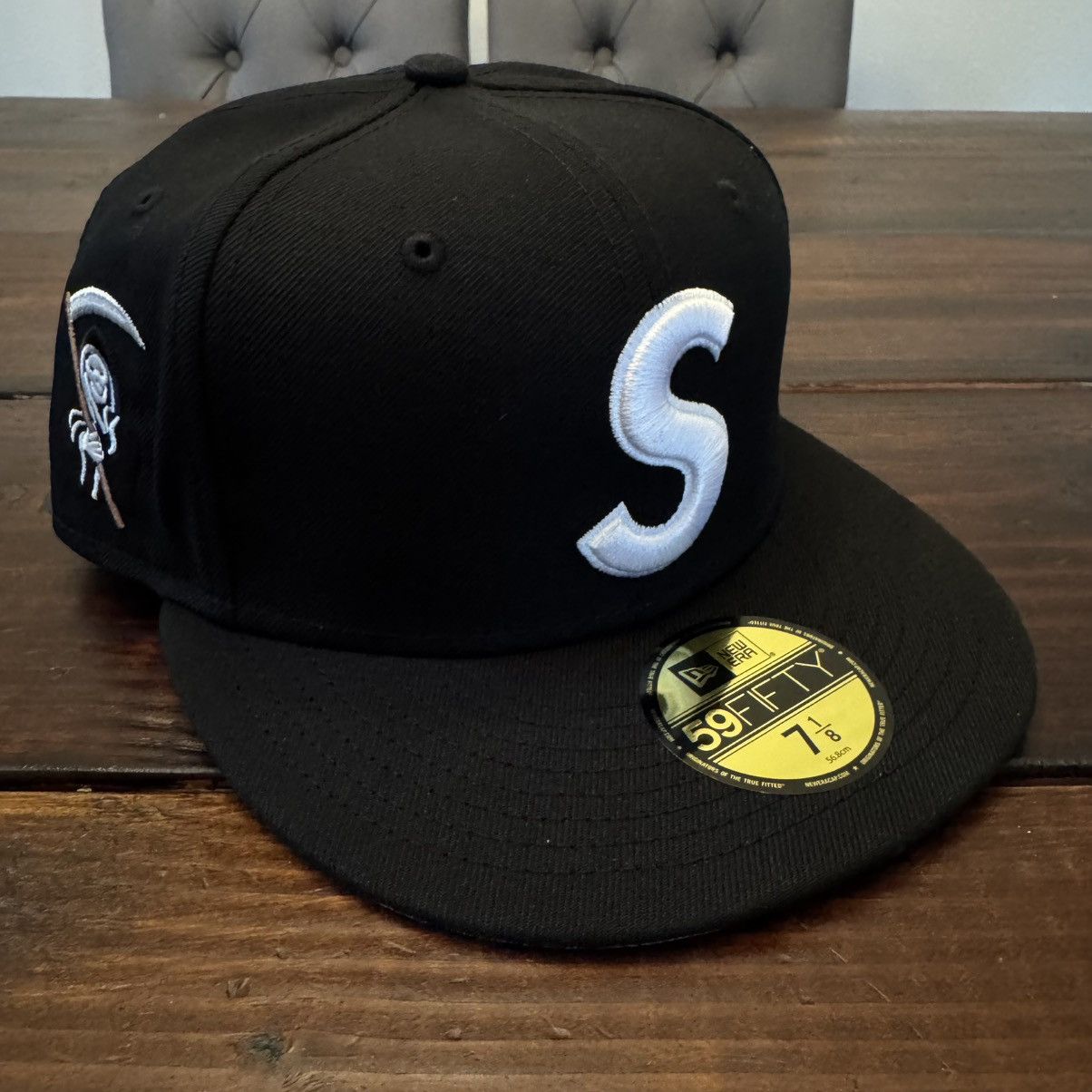 Supreme New Era Reaper S Logo 59Fifty Fitted Hat