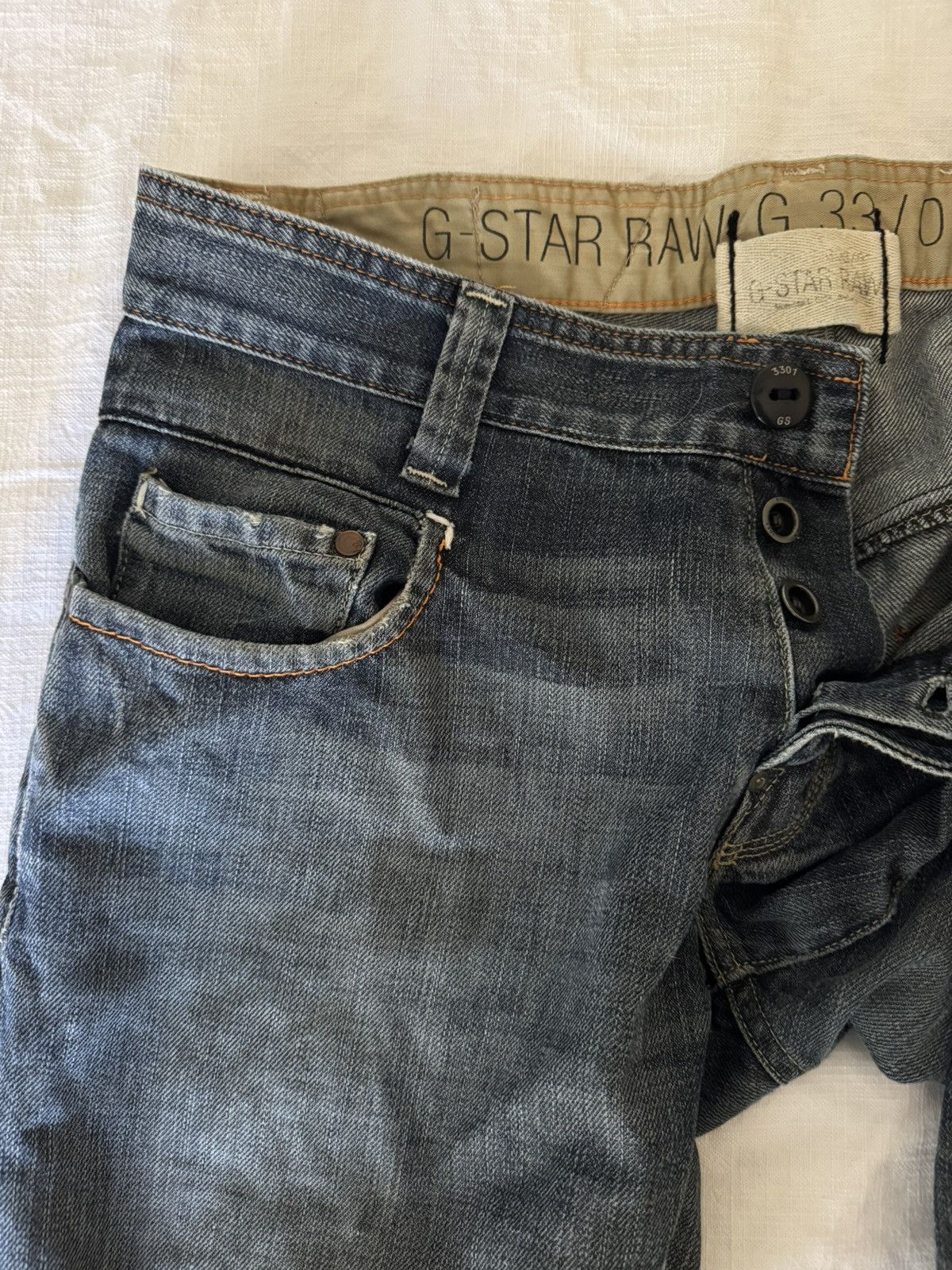 G-Star G Star Ripped Jeans Size US 34 / EU 50 - 2 Thumbnail