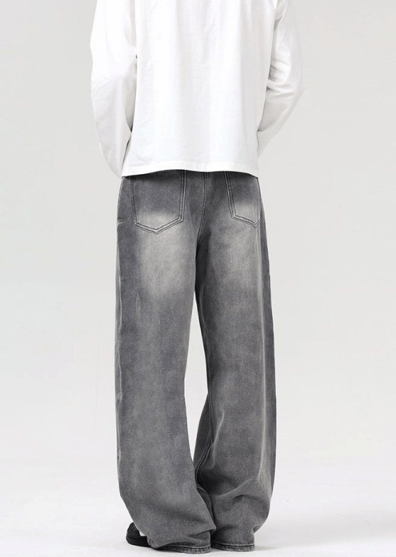 Japanese Brand × Vintage American high street distressed loose straight baggy jeans Size US 32 / EU 48 - 5 Thumbnail