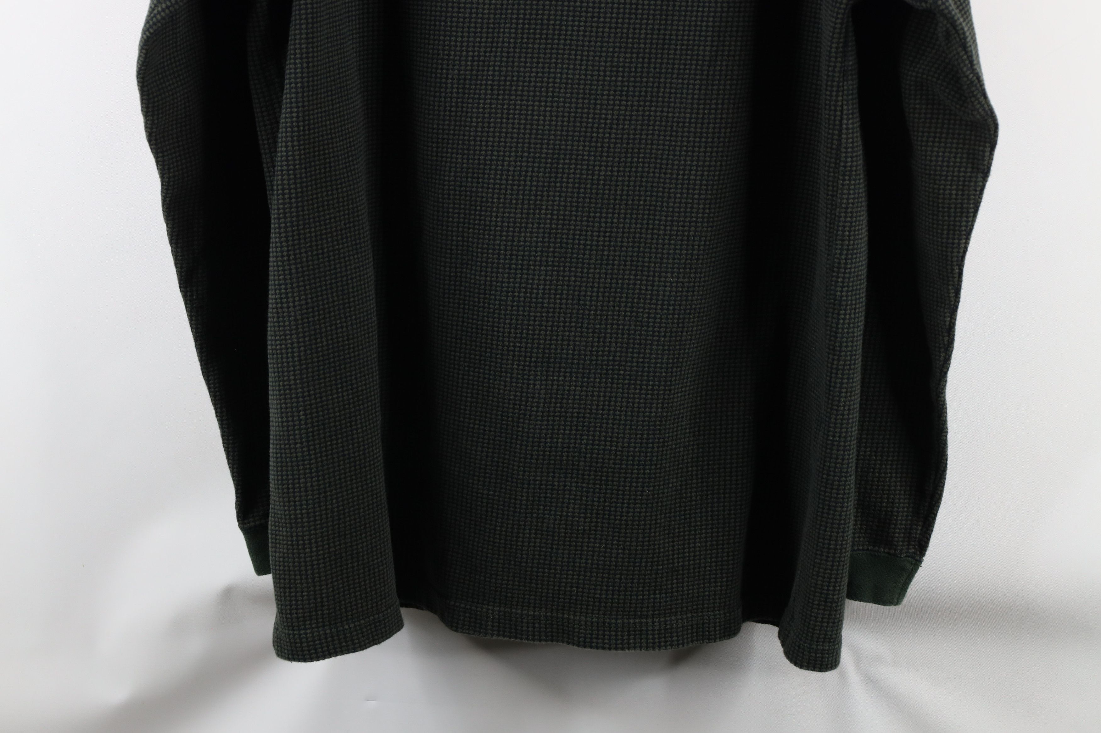 Vintage Vintage 90s Streetwear Thermal Waffle Knit Henley T-Shirt Size US L / EU 52-54 / 3 - 11 Thumbnail