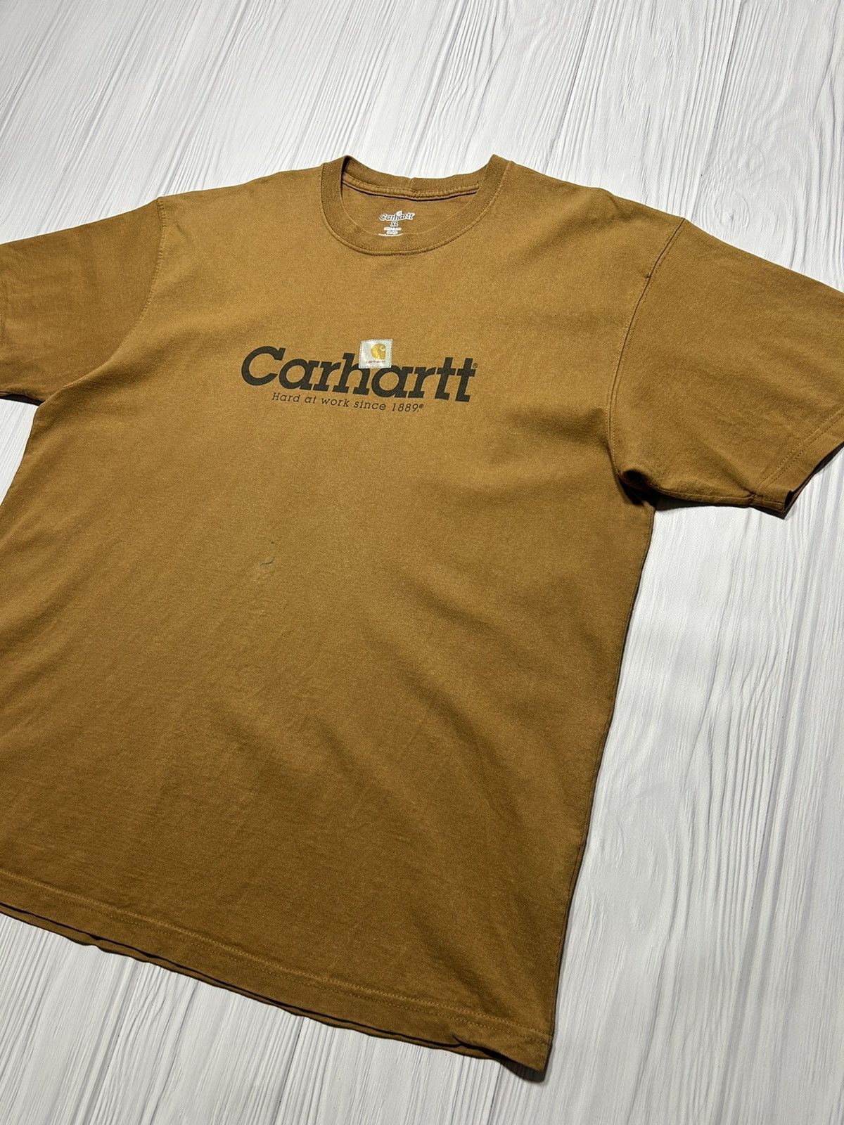 Carhartt Vintage Y2K Carhartt Hard Work 1889 T-Shirt Size US XL / EU 56 / 4 - 2 Thumbnail