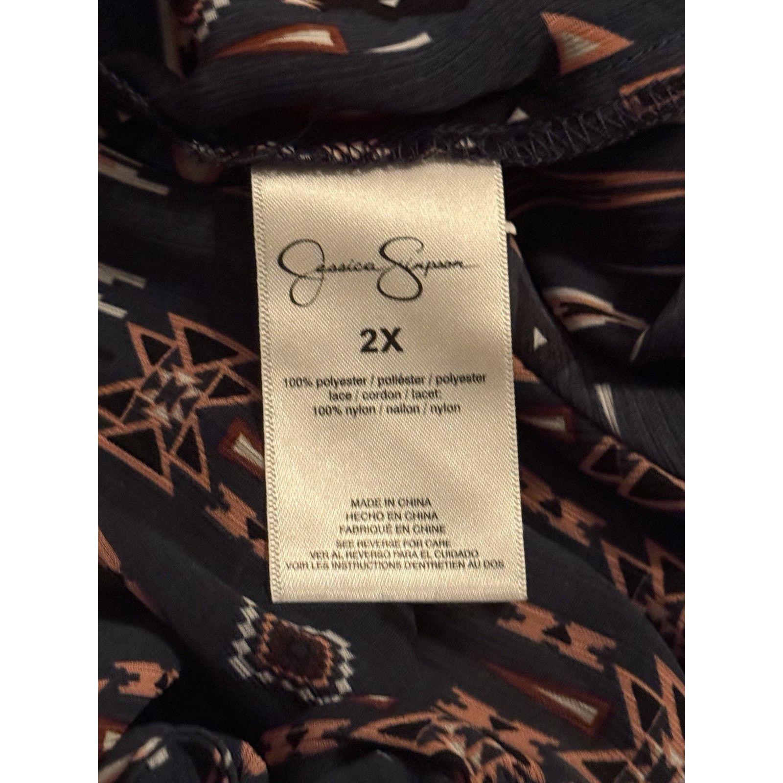 Jessica Simpson Jessica Simpson Womens Small Leticia Off Shoulder Blouse Top Size XXL / US 16-18 / IT 52-54 - 8 Thumbnail