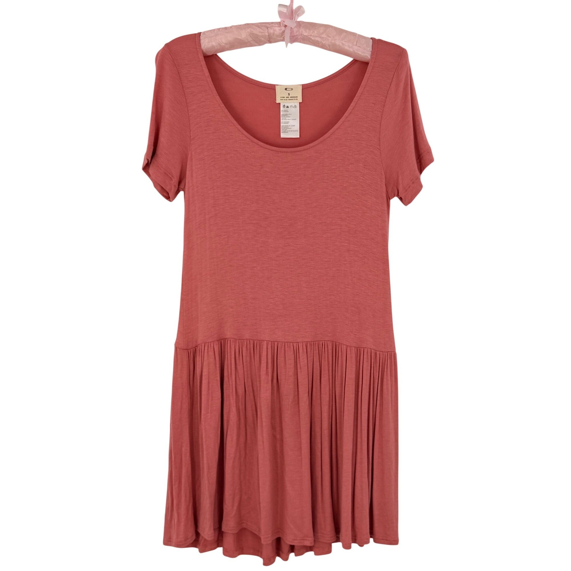 Urban Outfitters Pins & Needles Urban Outfitters Salmon Drop Waist Mini Dress Size S / US 4 / IT 40 - 11 Thumbnail
