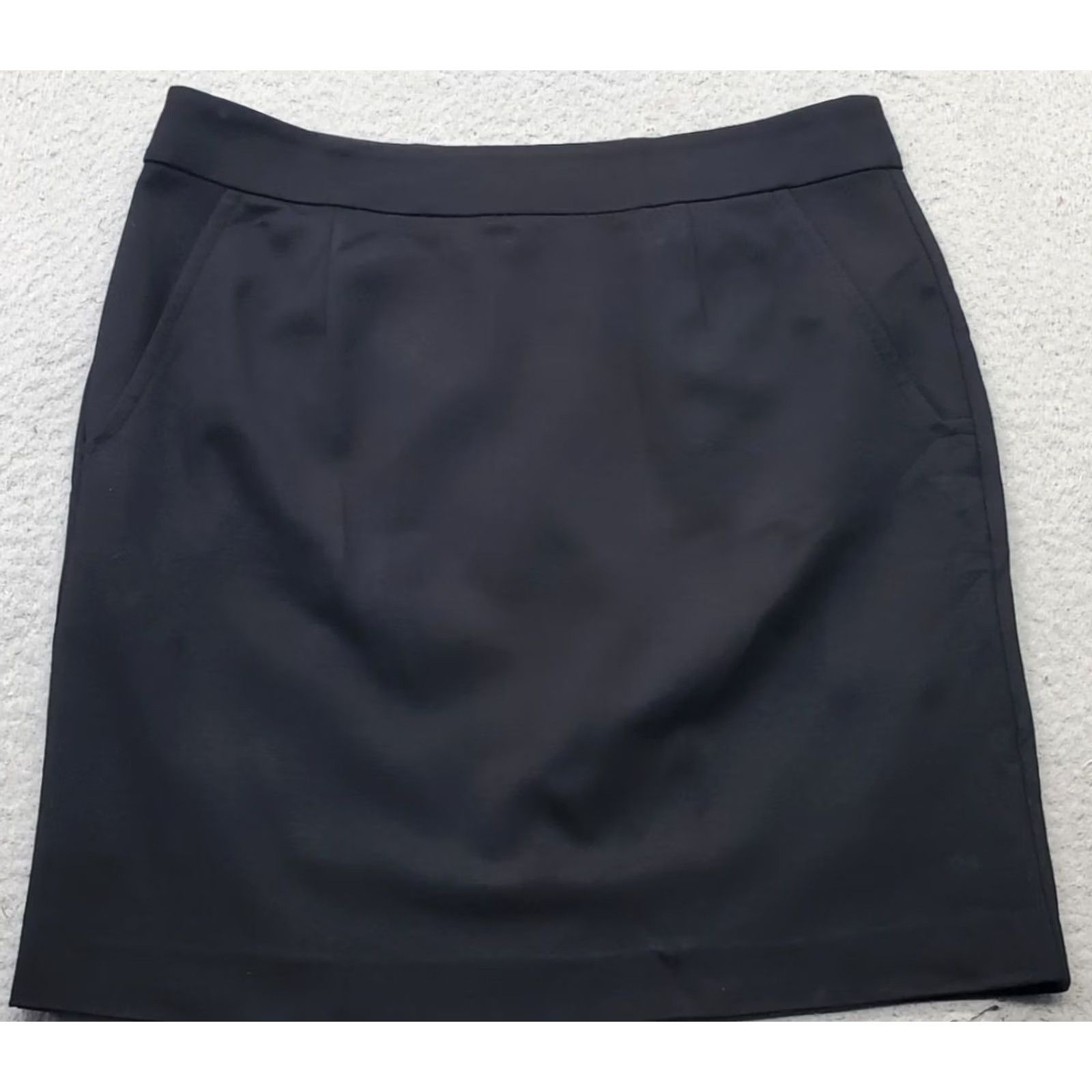 Trina Turk Trina Turk Skirt Womens 10 Black Stretch High Waist Back Zip Pencil Straight Womens Size 10 Black Stretch Pencil Skirt Size 32" / US 10 / IT 46 - 2 Thumbnail