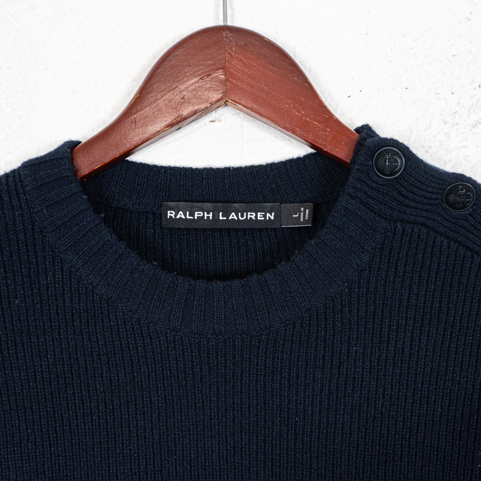 Ralph Lauren Black Label Ralph Lauren Black Label Wool Cashmere Sweater buttons Size US L / EU 52-54 / 3 - 3 Thumbnail