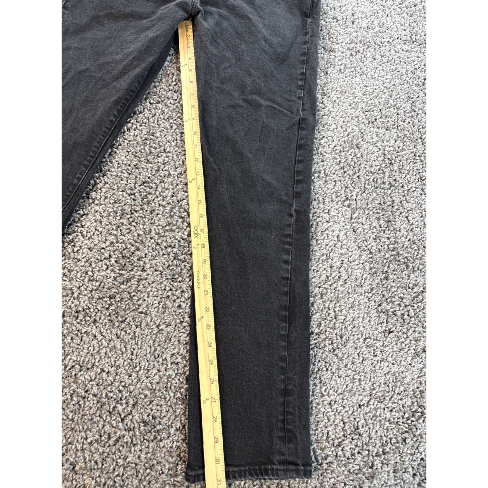 Levi's Levi's 502 Jeans Mens 34x31 Black Premium Stretch Denim Tapered Pants WaterLess Size US 34 / EU 50 - 2 Thumbnail