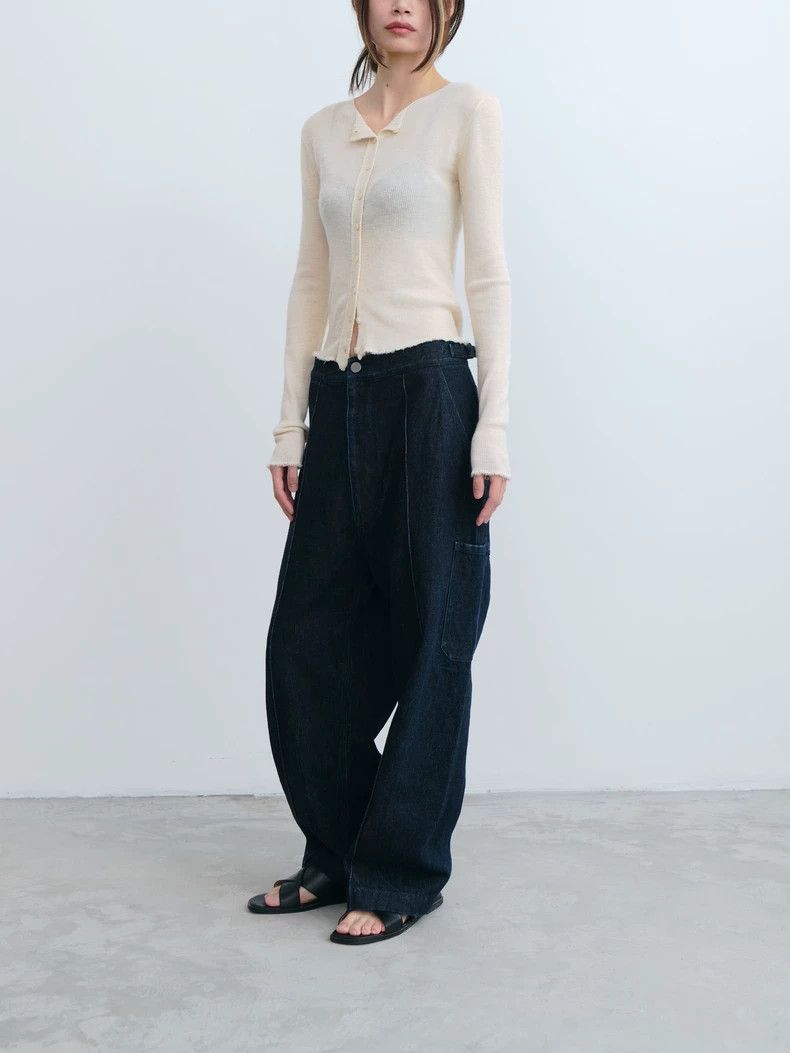 Helmut Lang HELMUT LANG American white cashmere knit sweater Size S / US 4 / IT 40 - 6 Thumbnail