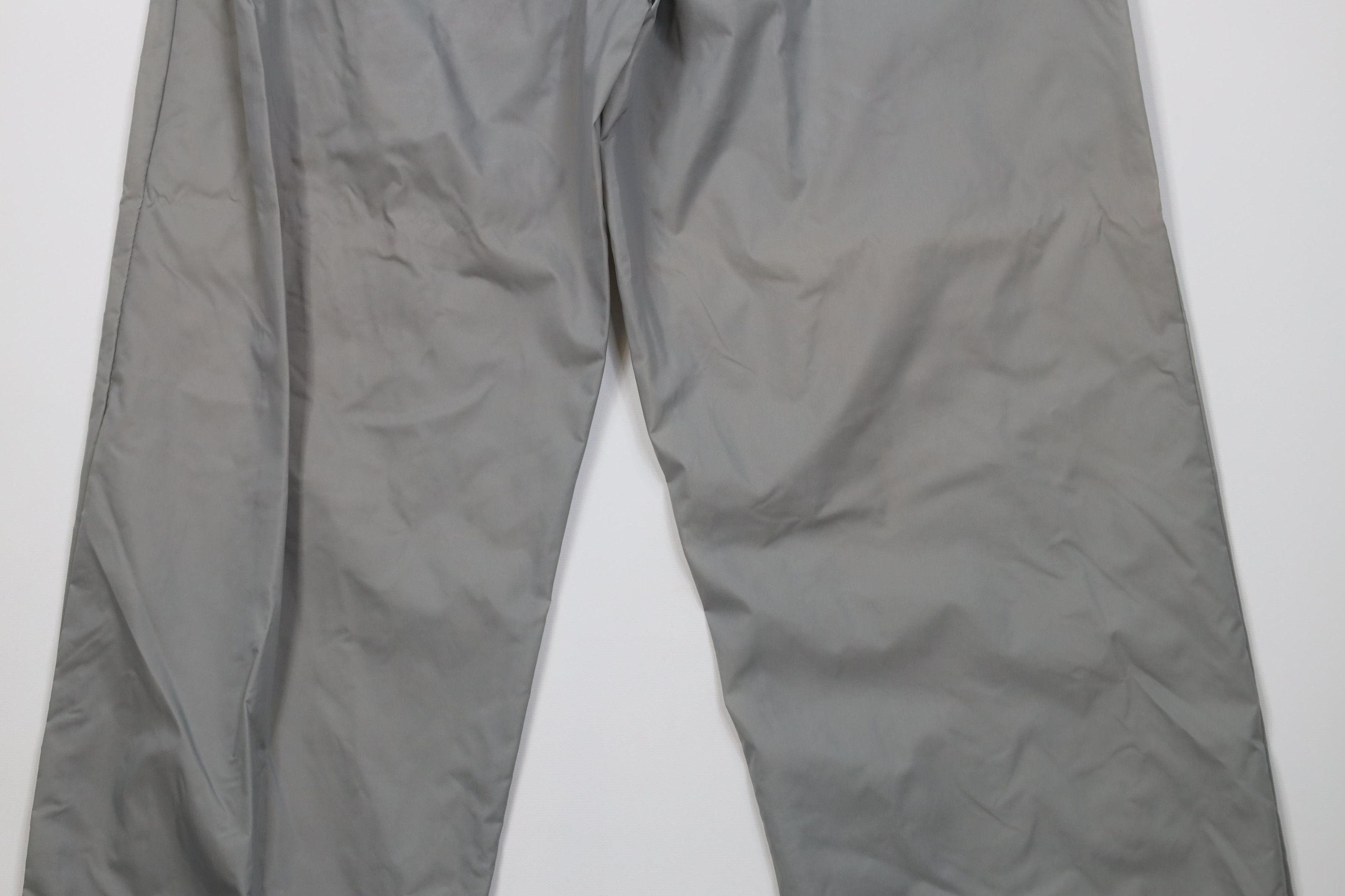 Vintage Vintage 90s Streetwear Wide Leg Windbreaker Rain Pants Gray Size US 34 / EU 50 - 11 Thumbnail