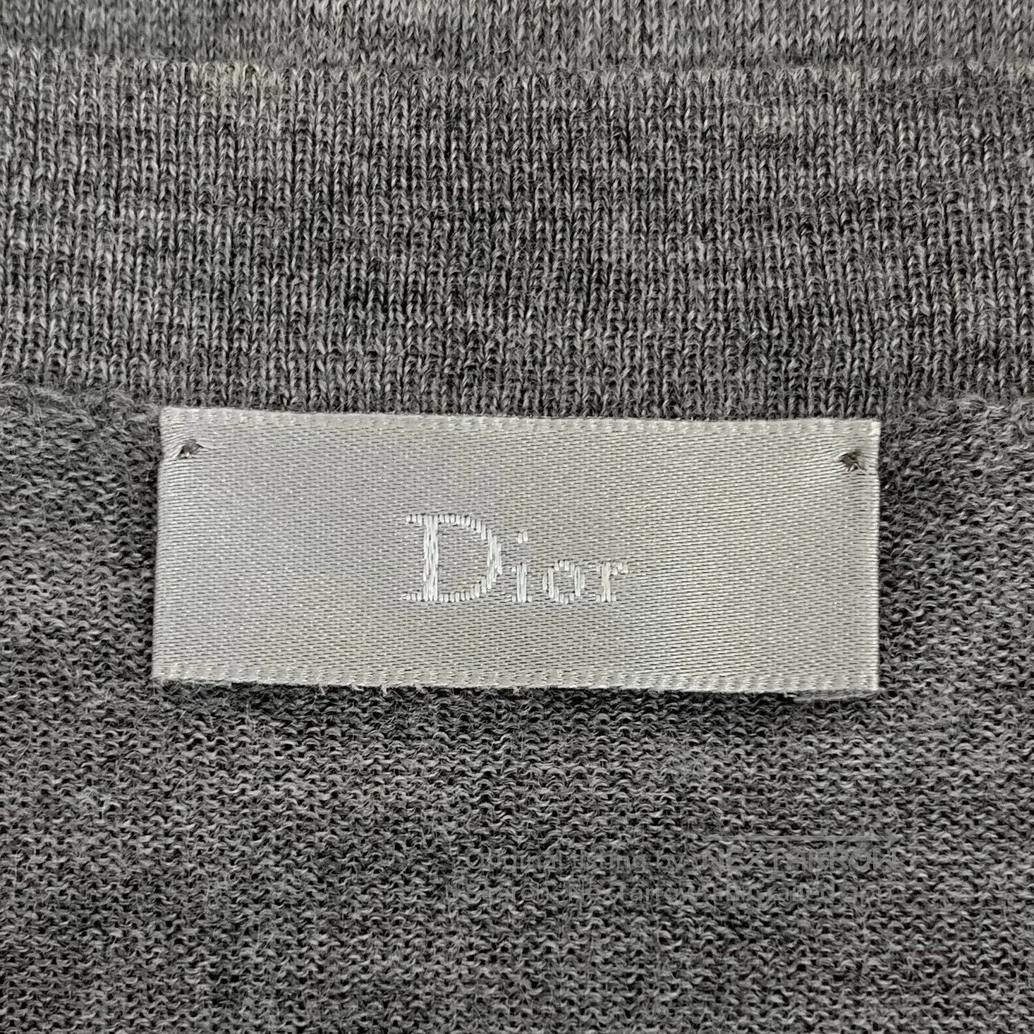 Dior Dior Dark grey bee embroidery wool V-neck single-breasted Size US S / EU 44-46 / 1 - 6 Thumbnail