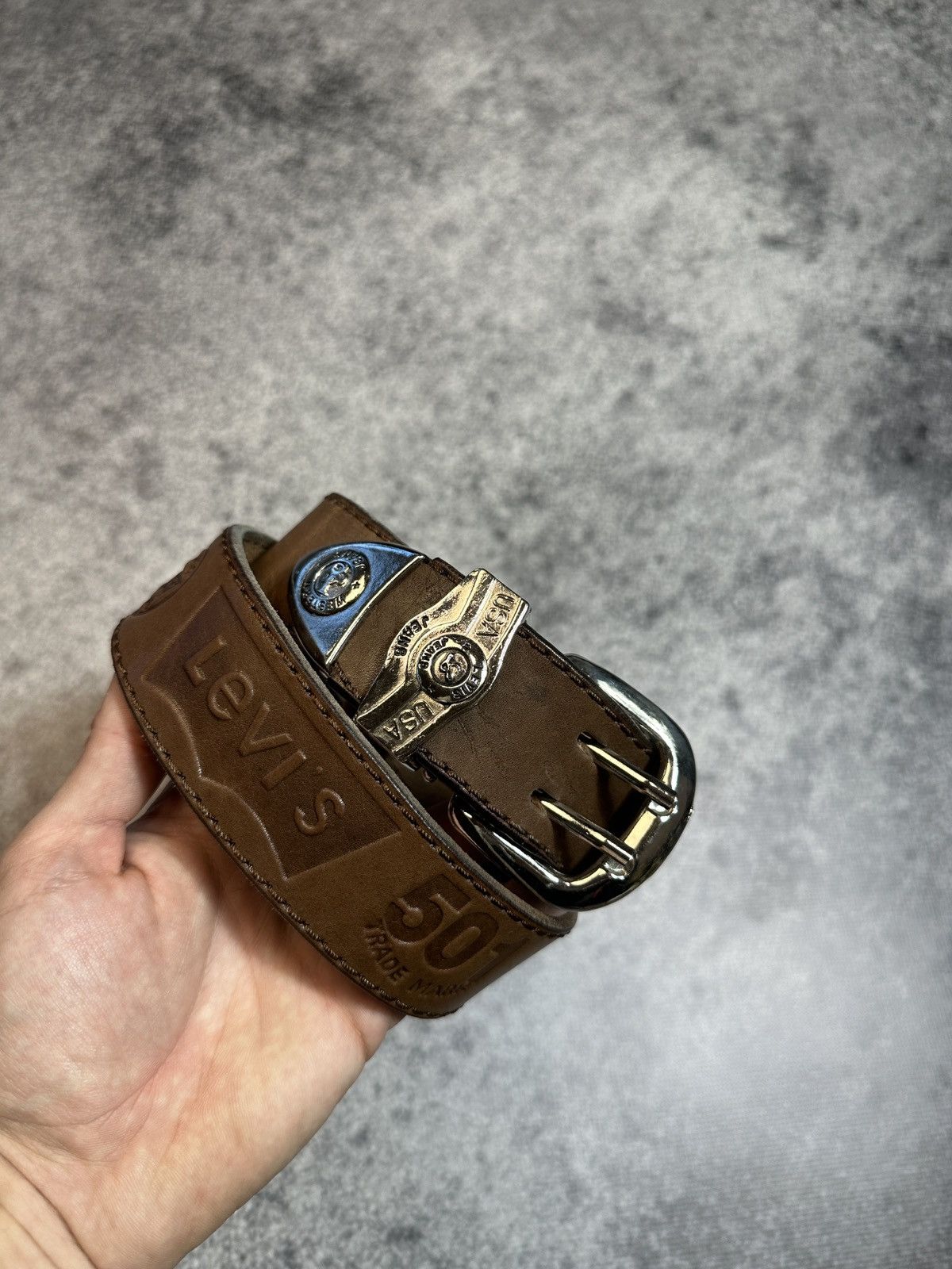 Levi's Y2K Vintage Levi’s Logo Belts Streetwear Casual Leather USA Size ONE SIZE - 1 Thumbnail