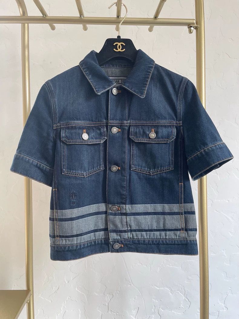 Dior Dior 24ss letter denim jacket Size XS / US 0-2 / IT 36-38 - 1 Thumbnail