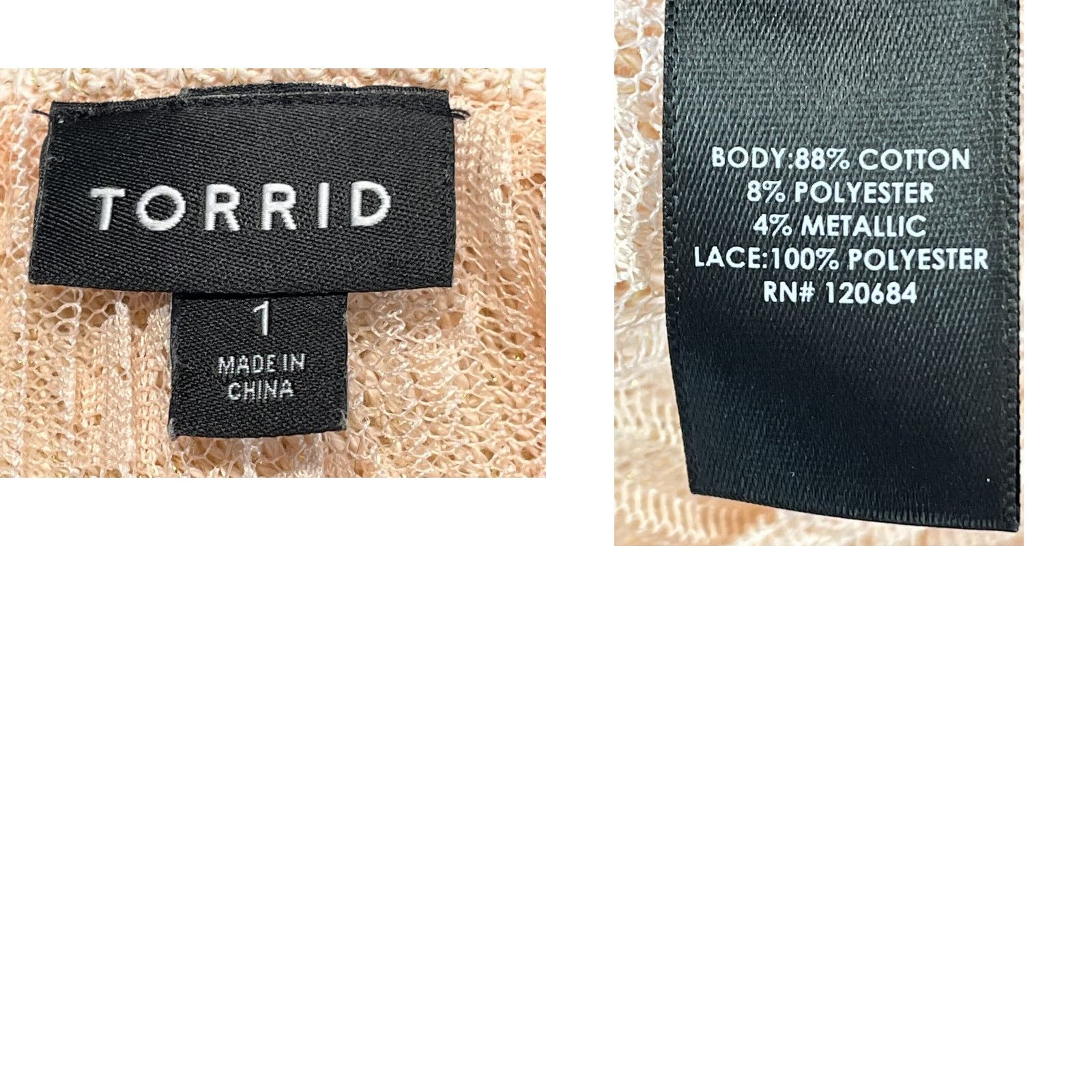 Torrid Torrid Blush Split Back Knit Sweater Top Sz 1 1X Plus Pink Lace Hem Women’s Sweater Pullover Long Sleeve Cotton Blend Knit Round Neck VGUC Women’s Size XL / US 12-14 / IT 48-50 - 8 Thumbnail