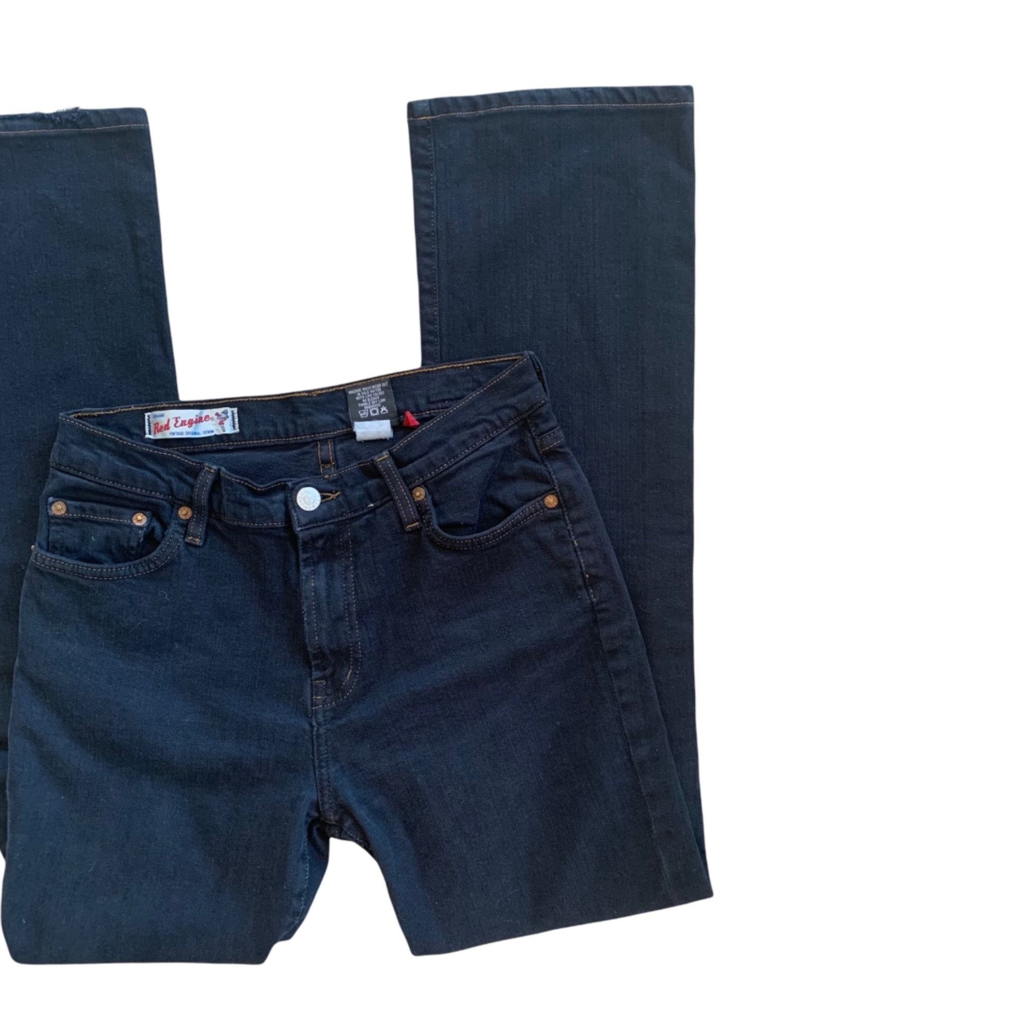 Vintage Red Engine Dark Wash "Vintage" Original Denim Rockabilly Jea Size 27" / US 4 / IT 40 - 5 Thumbnail