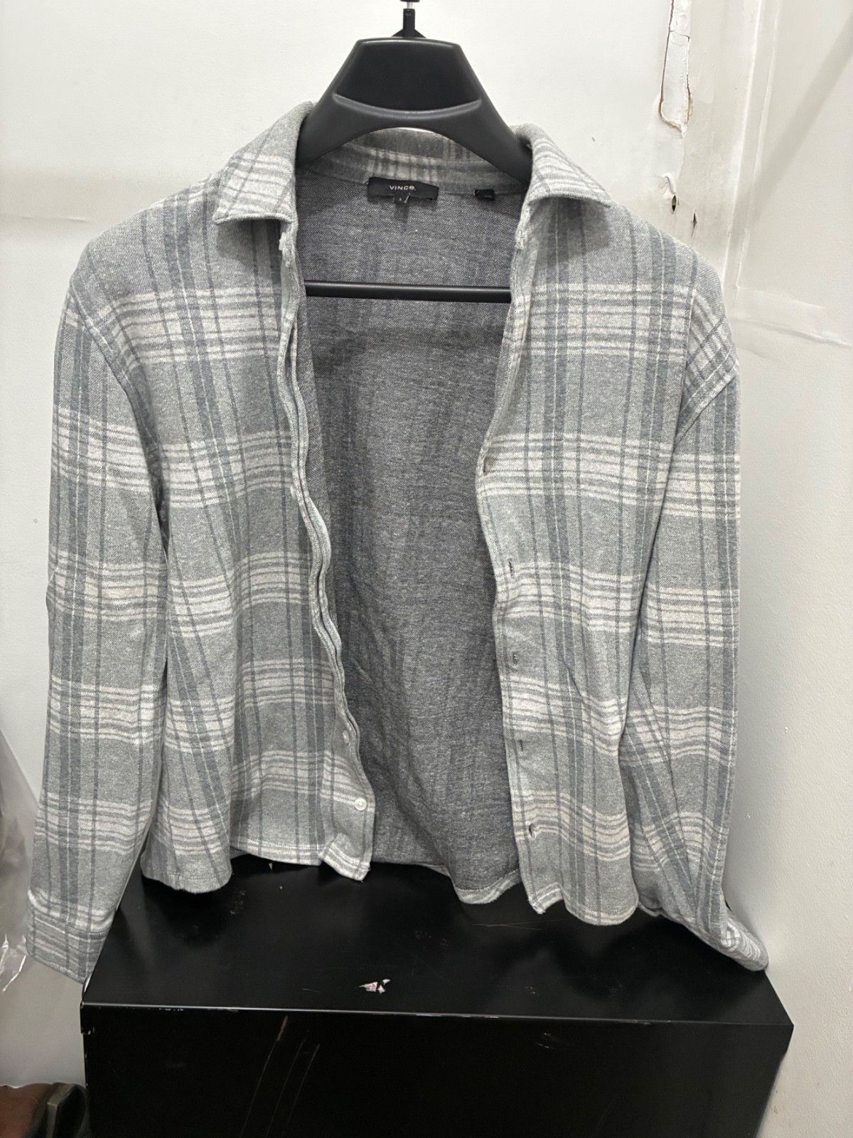 Vince Men's VINCE Plaid Cotton Flannel Classic Fit Size US M / EU 48-50 / 2 - 3 Thumbnail