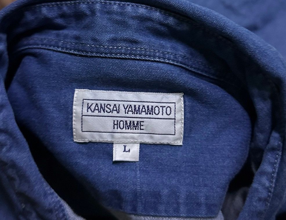 Kansai Yamamoto Vintage Kansai Yamamoto denim long sleeved button up shirt Size US L / EU 52-54 / 3 - 6 Thumbnail