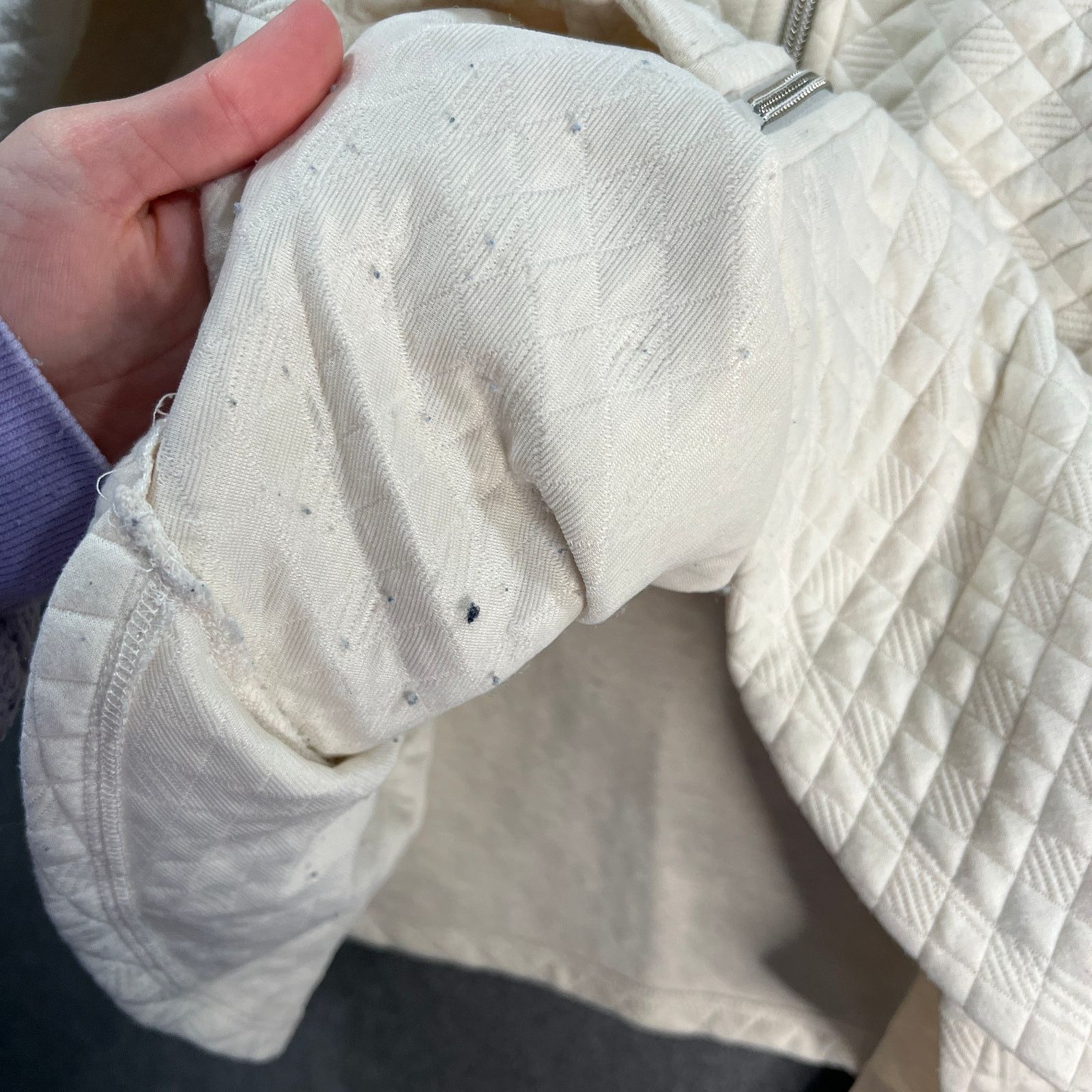 Other Isaac Mizrahi LIVE! Women Jacket Zip Up Ivory Size Large Size L / US 10 / IT 46 - 9 Thumbnail