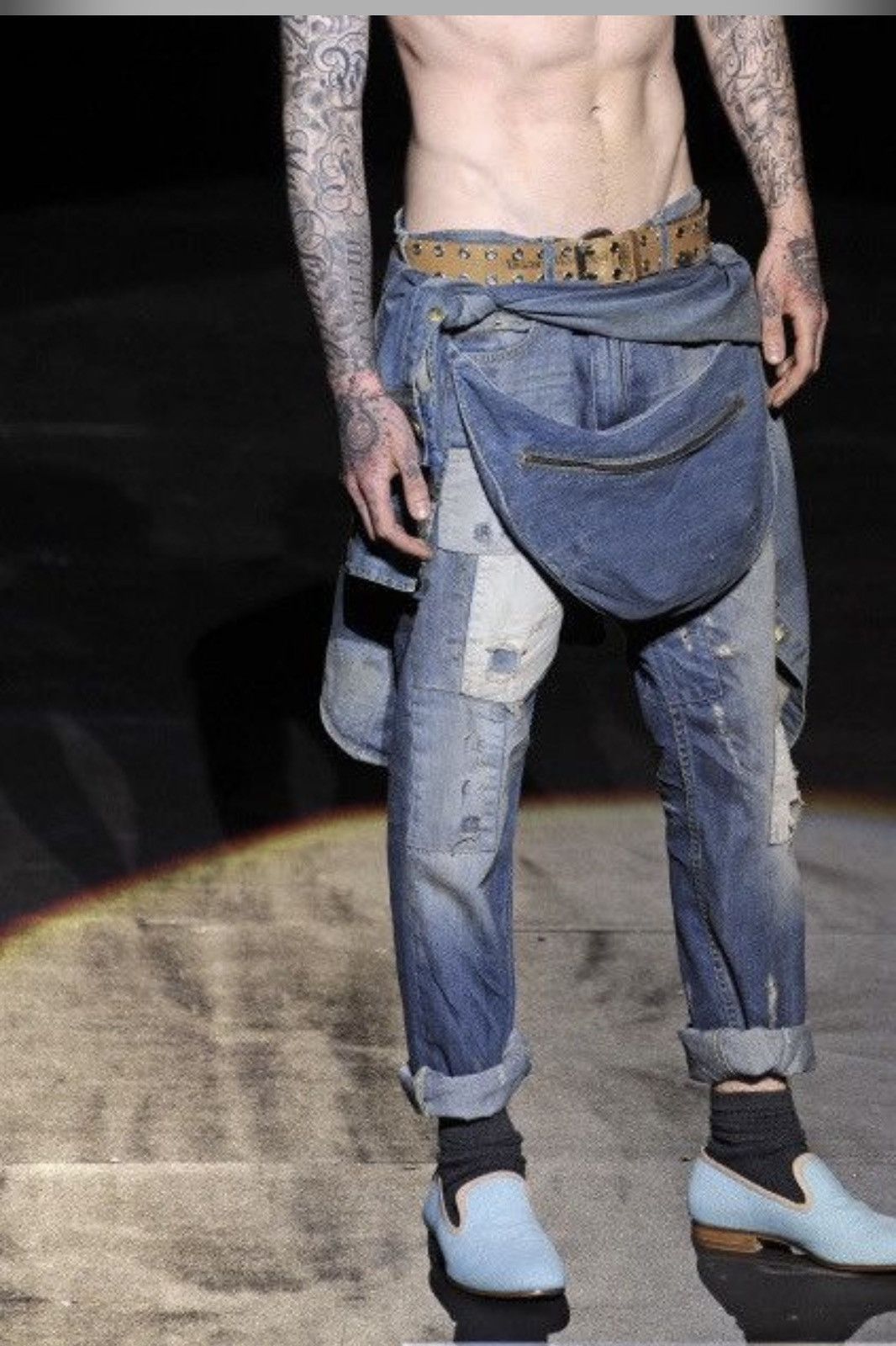 Lee × Vivienne Westwood Rare Vivienne Westwood X Lee belt bag denim Size US 30 / EU 46 - 4 Thumbnail