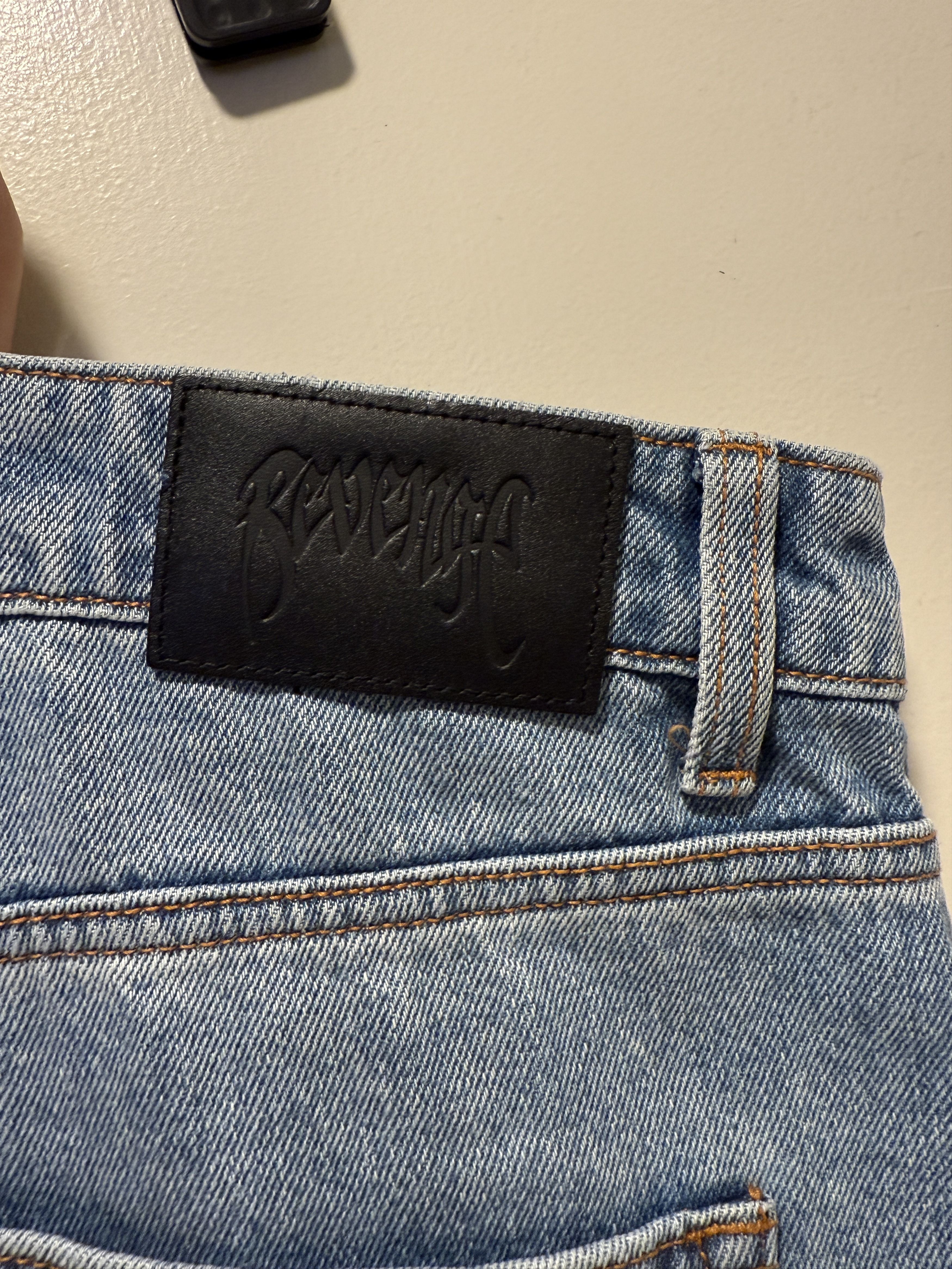 Revenge revenge tribal cross denim size 36 Size US 36 / EU 52 - 4 Thumbnail