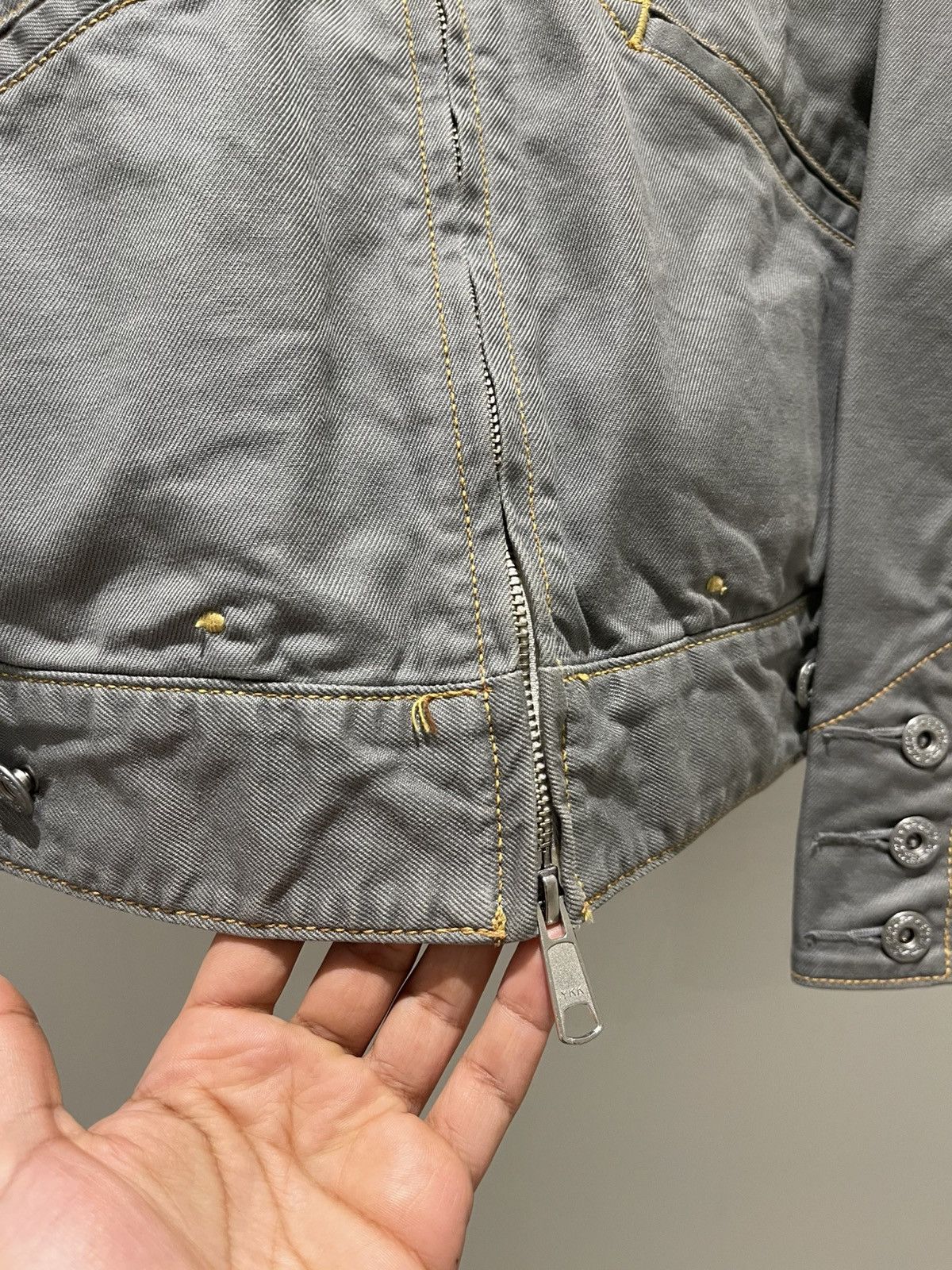 Number (N)ine Levi's Lefty Jean by Takahiro Kuraishi Cropped Zip Jacket Size US S / EU 44-46 / 1 - 8 Thumbnail