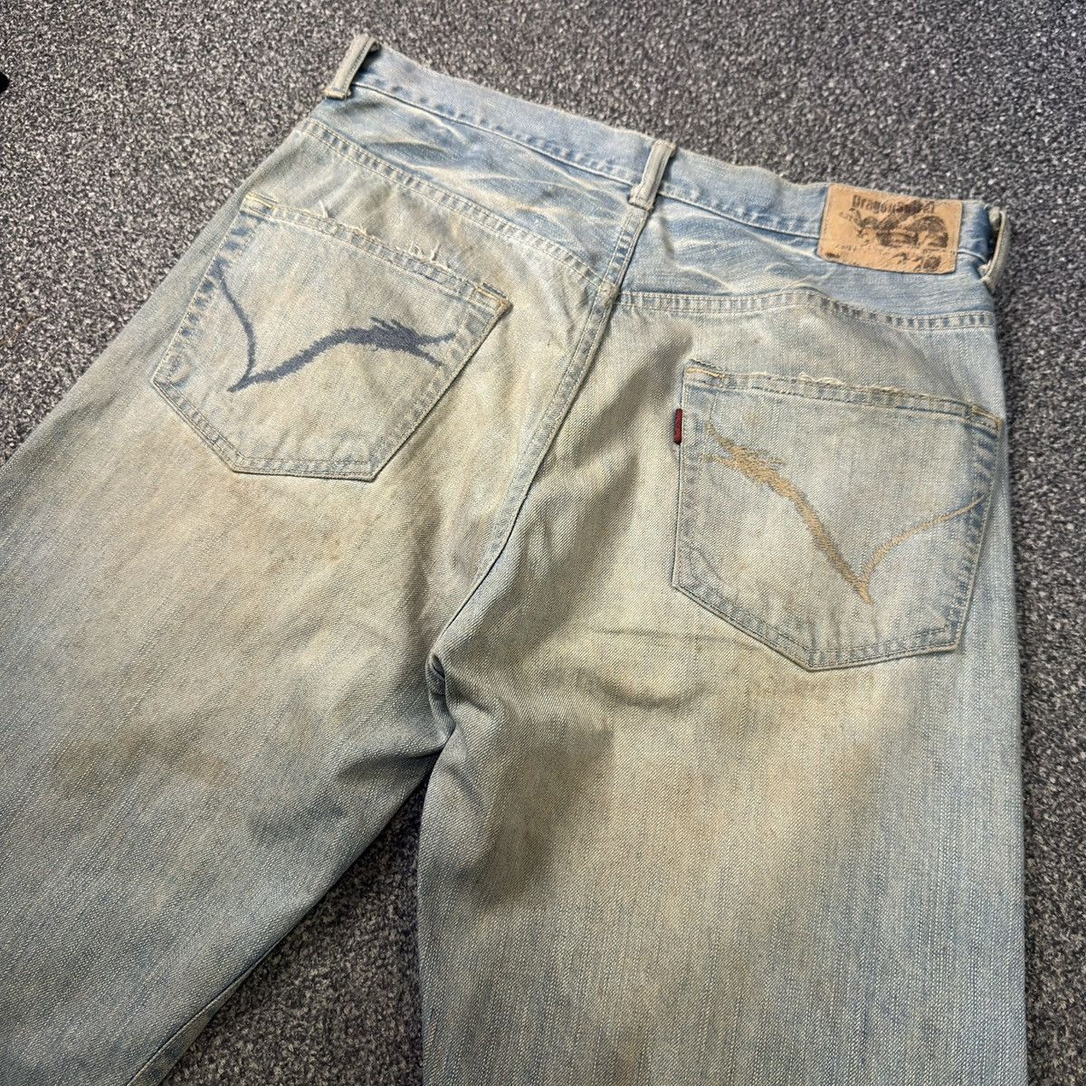 14th Addiction 🔥🇯🇵 Japanese Seditionaries Dragon Spiral Rusty Dirty Denim Size US 32 / EU 48 - 7 Thumbnail