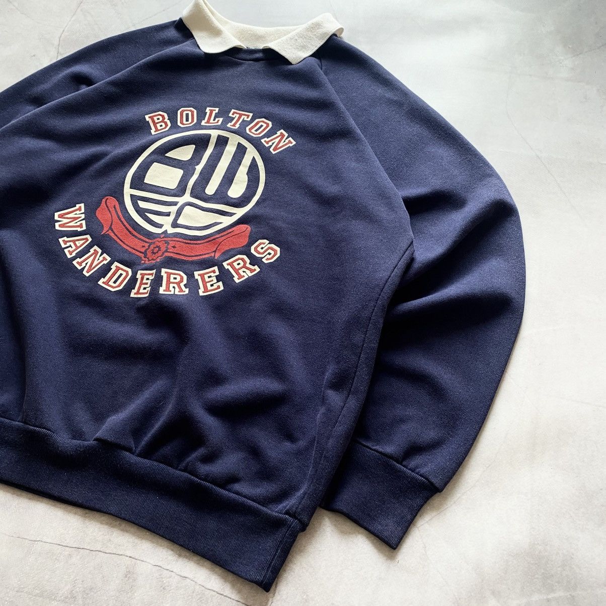 Vintage 90s Bolton Wanderers Big Logo Football Rare Sweatshirt Y2K Size US S / EU 44-46 / 1 - 4 Thumbnail