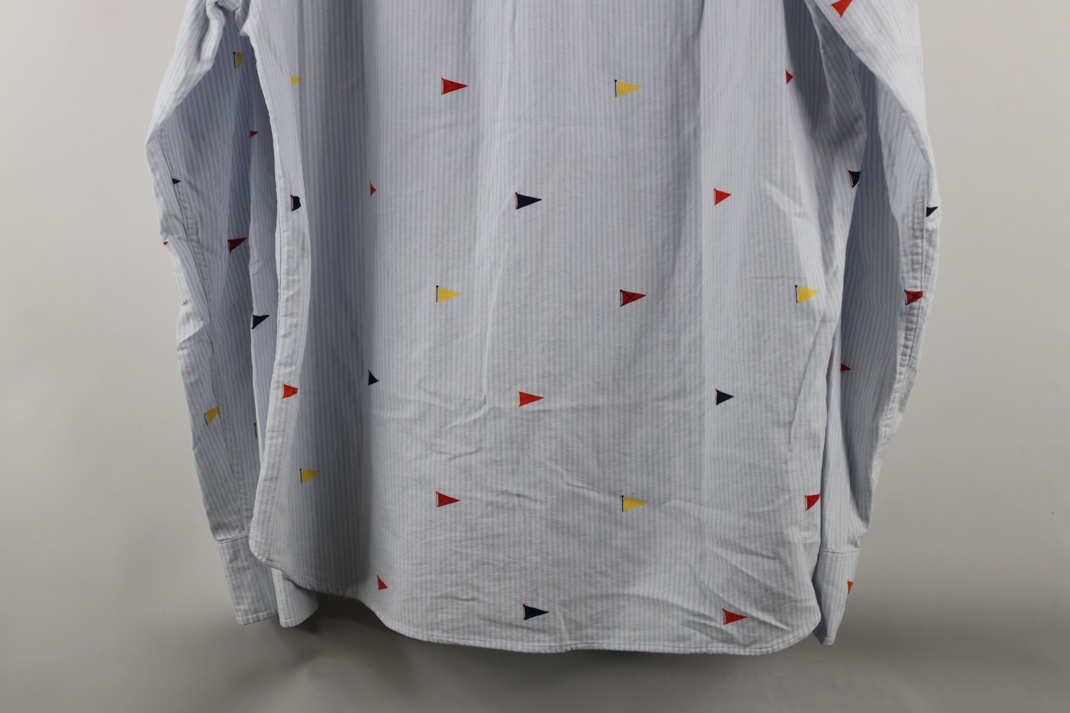 J.Crew × Vintage J Crew Sailing Flags Oxford Collared Button Down Shirt Size US XL / EU 56 / 4 - 11 Thumbnail
