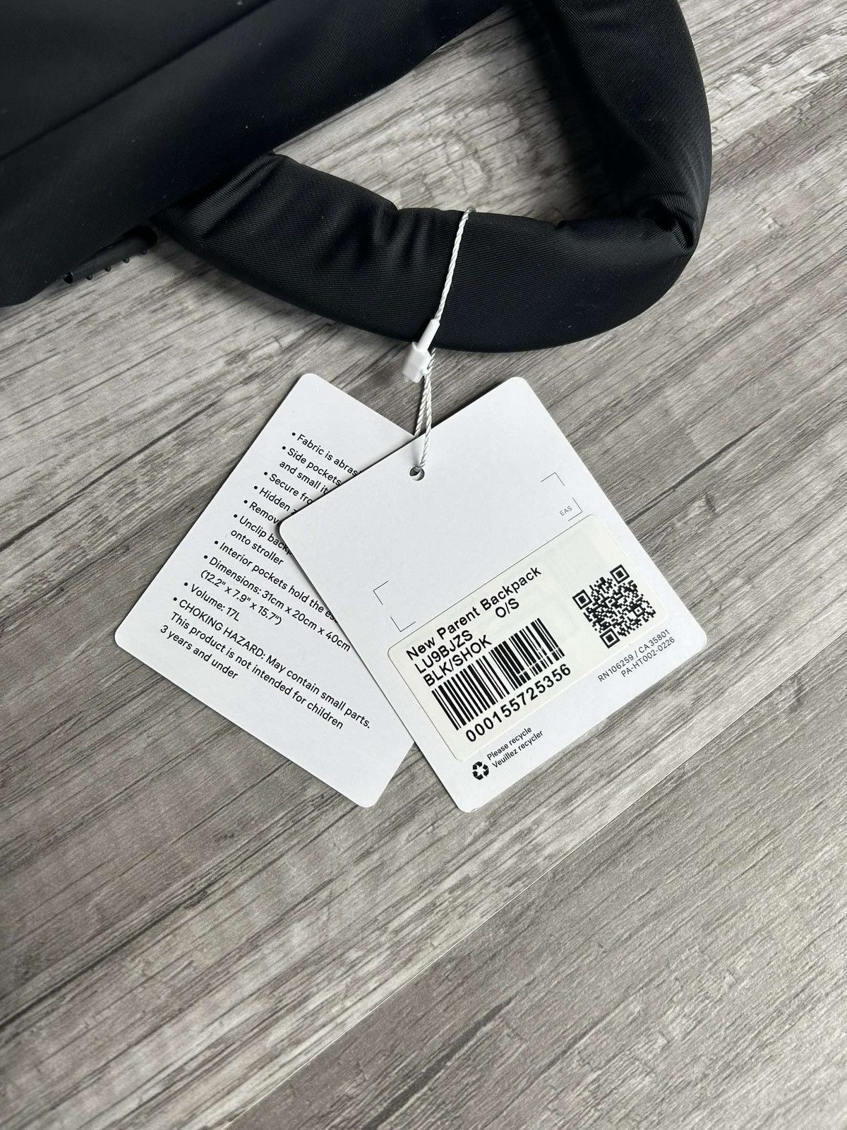 Lululemon Lululemon New Parent Backpack Black New With Tags 17L Size ONE SIZE - 10 Thumbnail