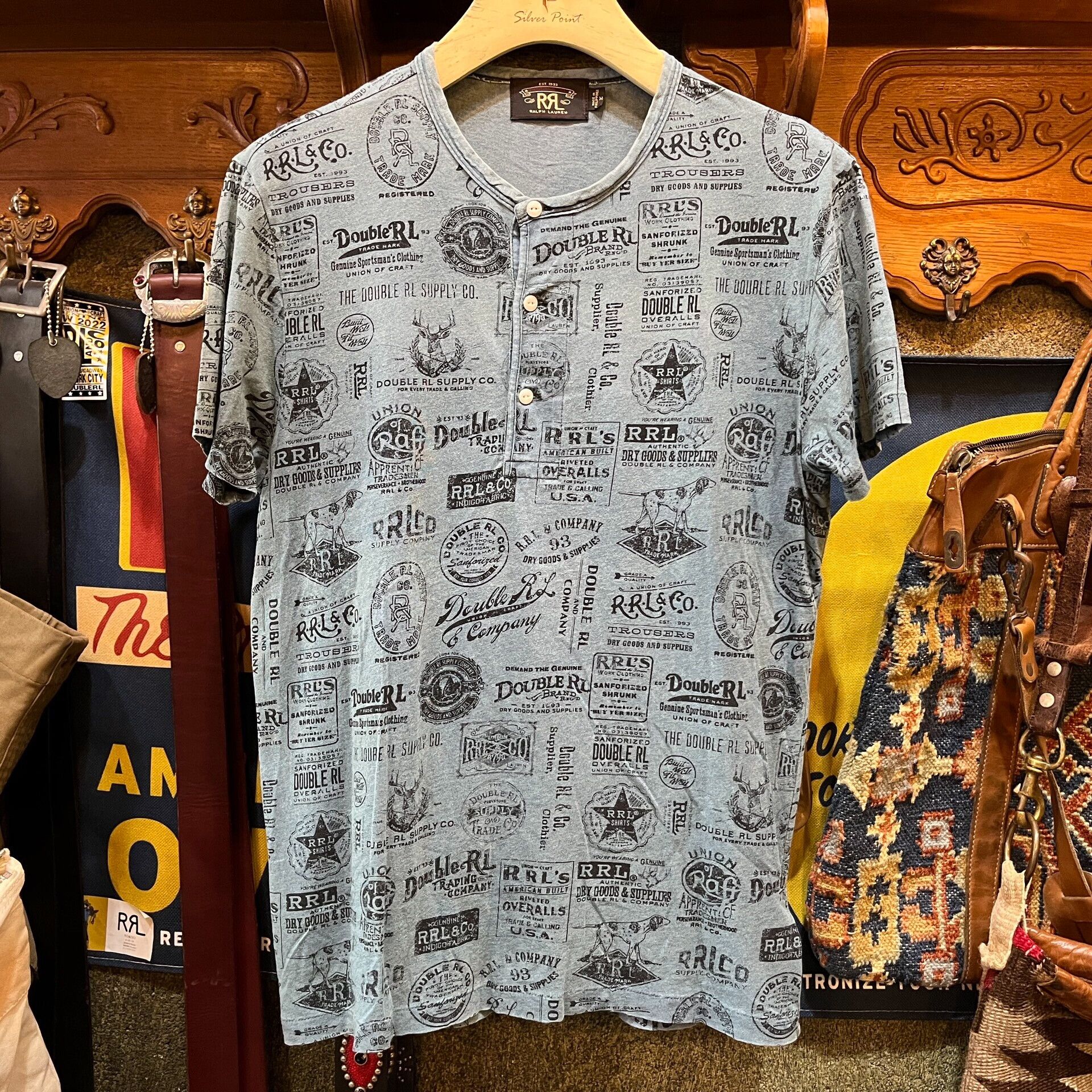 RRL Ralph Lauren rrl limited edition logo henley short sleeve t-shirt Size US M / EU 48-50 / 2 - 1 Thumbnail