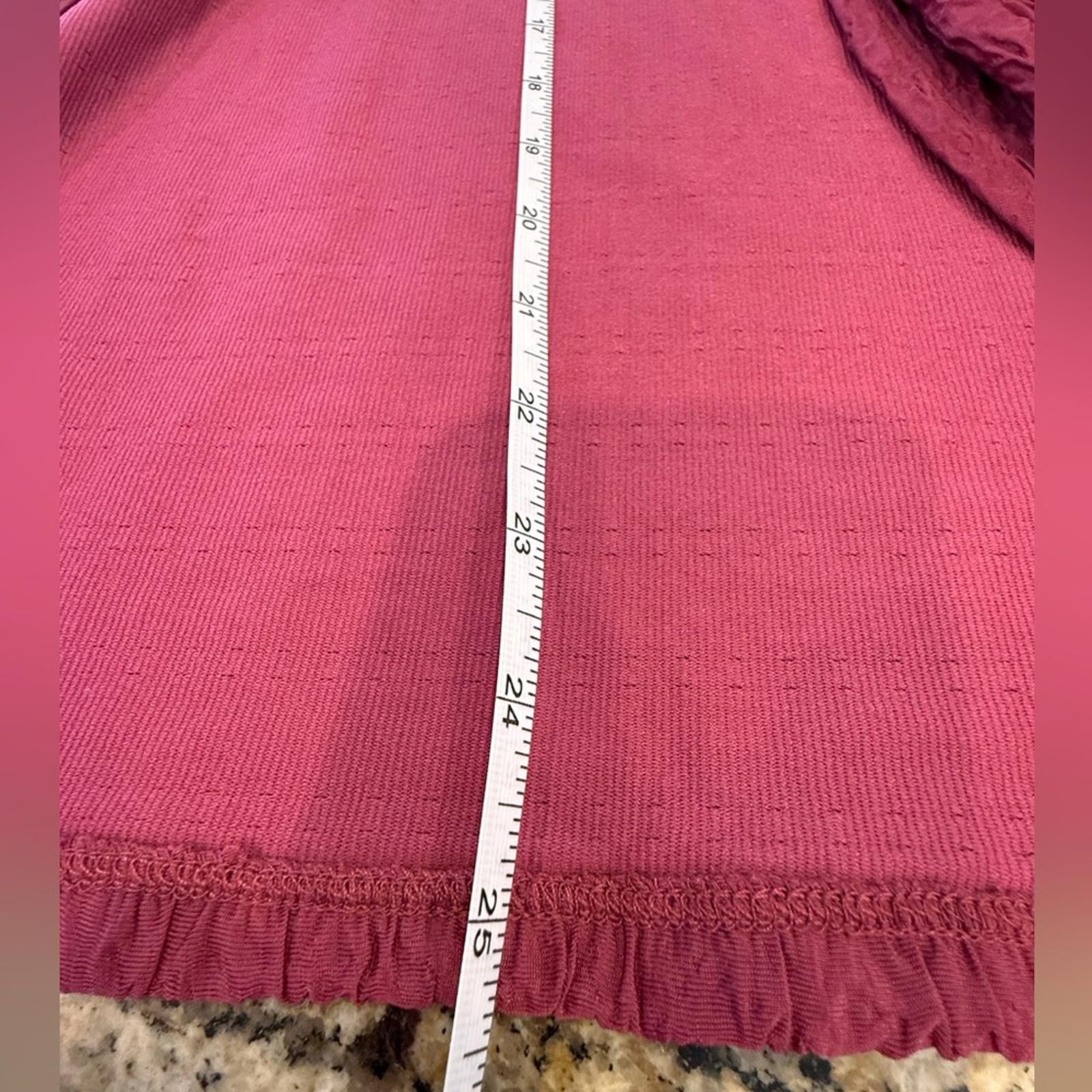 Other Simonton Says burgundy pink crinkle cardigan SZ XS Size XS / US 0-2 / IT 36-38 - 8 Thumbnail