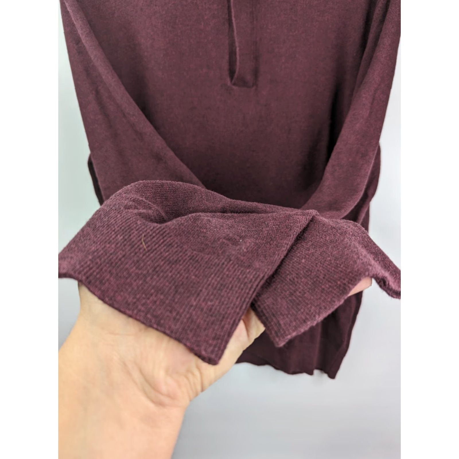 Banana Republic Banana Republic Burgundy 1/4 Zip Pullover Sweater Premium Luxe Yarn Men's Large Size US L / EU 52-54 / 3 - 5 Thumbnail