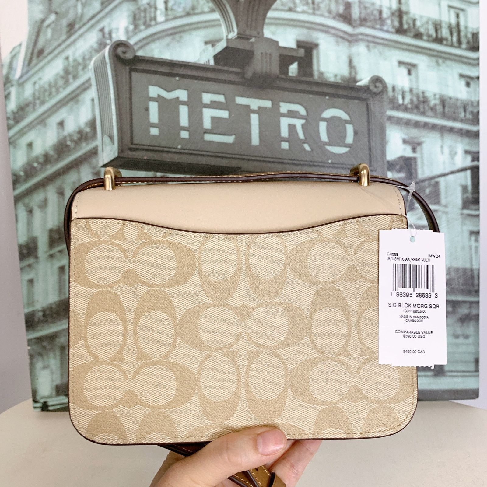 Coach Coach CR329 Morgan Square Crossbody Bag In Blocked Signature Size ONE SIZE - 4 Thumbnail