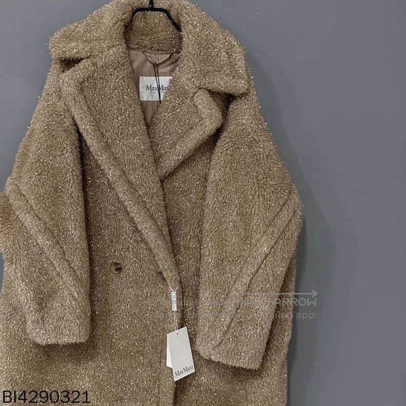 Max Mara Max Mara Gold thread teddy jacket Size S / US 4 / IT 40 - 2 Thumbnail