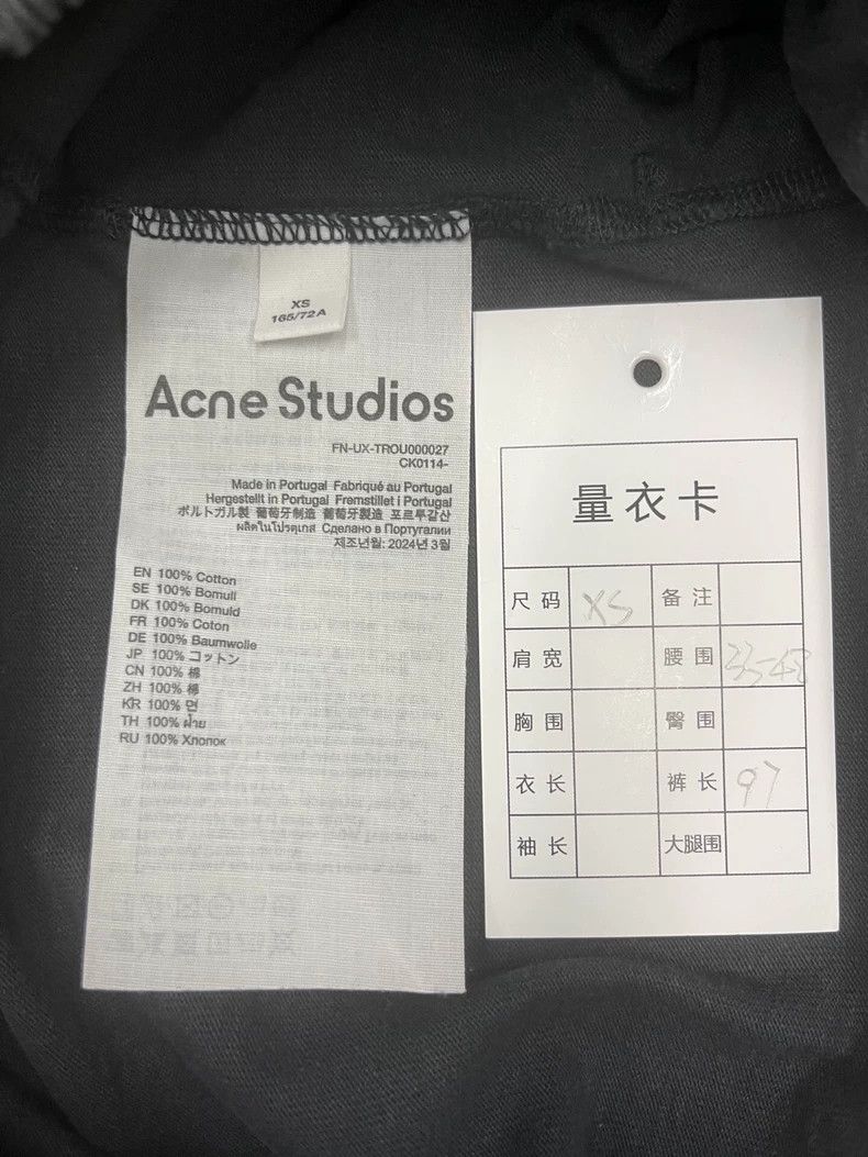 Acne Studios ACNE studios size xs Back pocket monogrammed printed cotto Size US 28 / EU 44 - 5 Thumbnail
