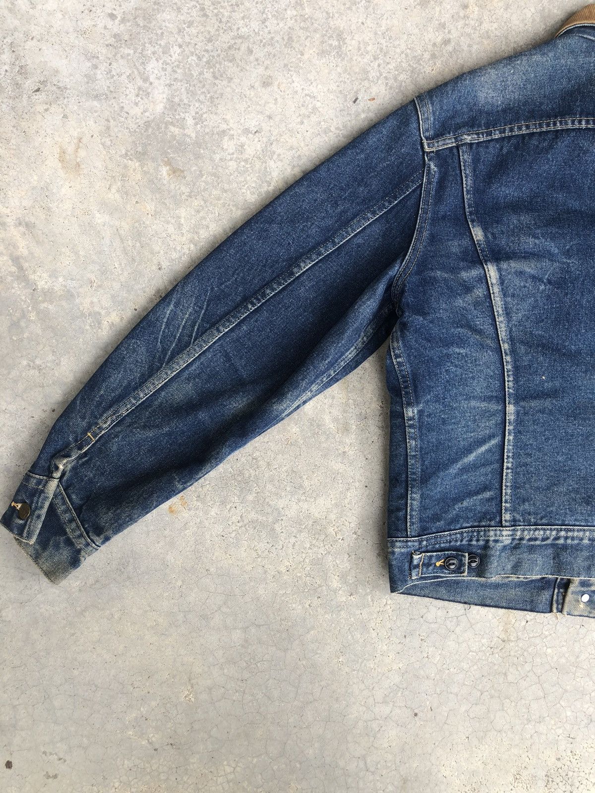 Vintage Vintage 70s Lee Storm Rider Blanked Lined Denim Jacket Size US M / EU 48-50 / 2 - 12 Thumbnail