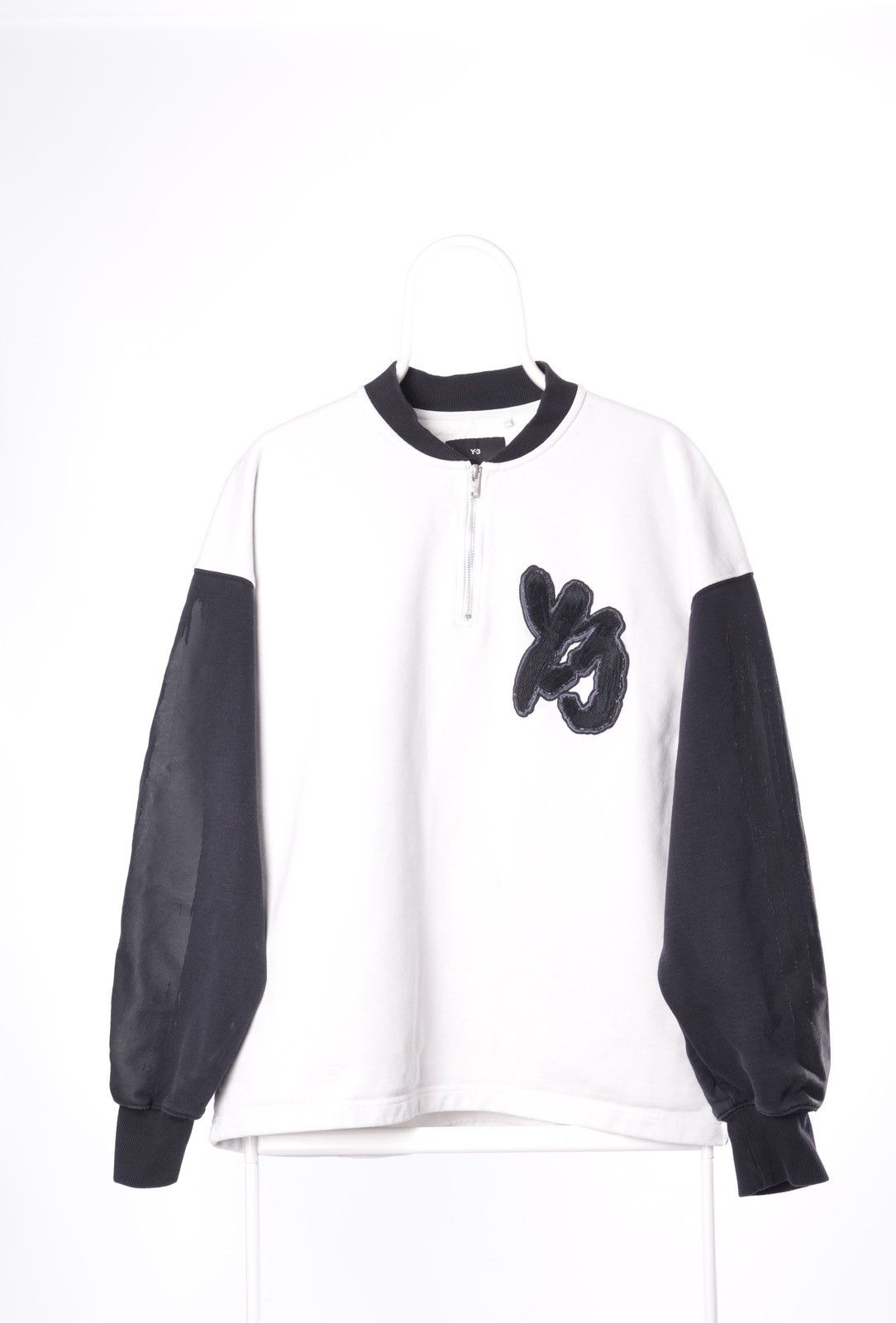 Yohji Yamamoto Y-3 Yohji Yamamoto Graphic LOGO SWEATSHIRT WHITE/BLACK Size US M / EU 48-50 / 2 - 1 Thumbnail