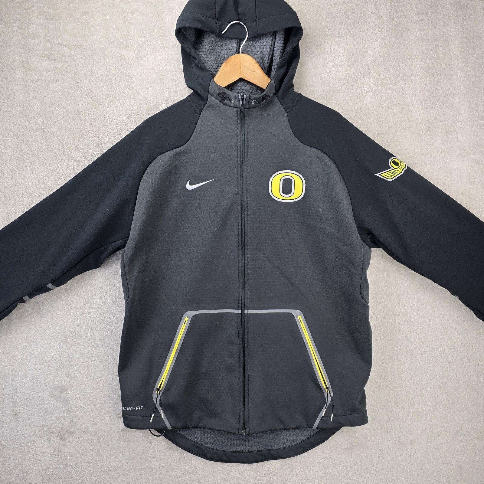 Nike Nike Therma-Fit Oregon Ducks Win The Day Zip Up Hoodie Large Size US L / EU 52-54 / 3 - 2 Thumbnail