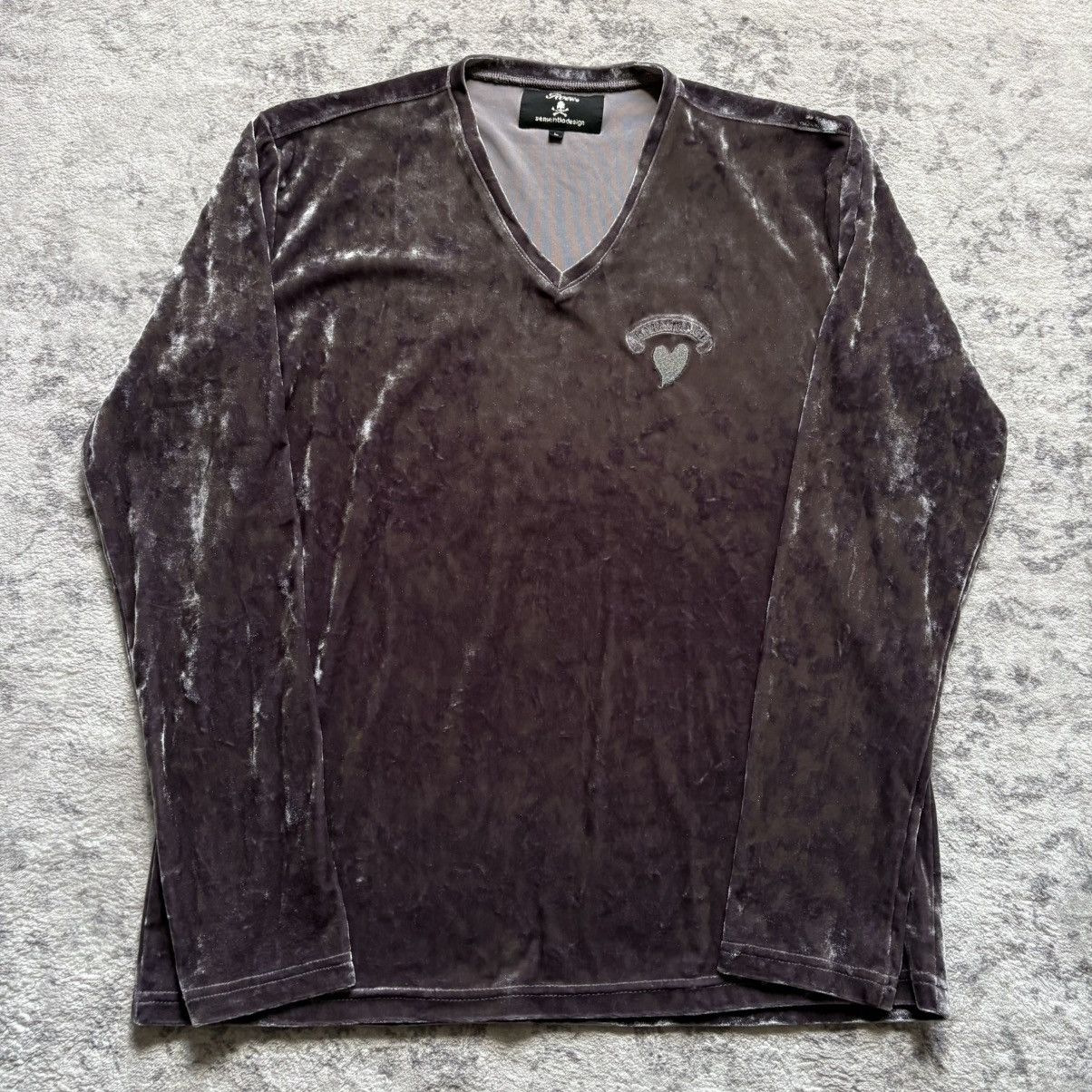 Roen Roen x Semantic Design Velour Heart Long Sleeve T-Shirt Size US M / EU 48-50 / 2 - 1 Thumbnail