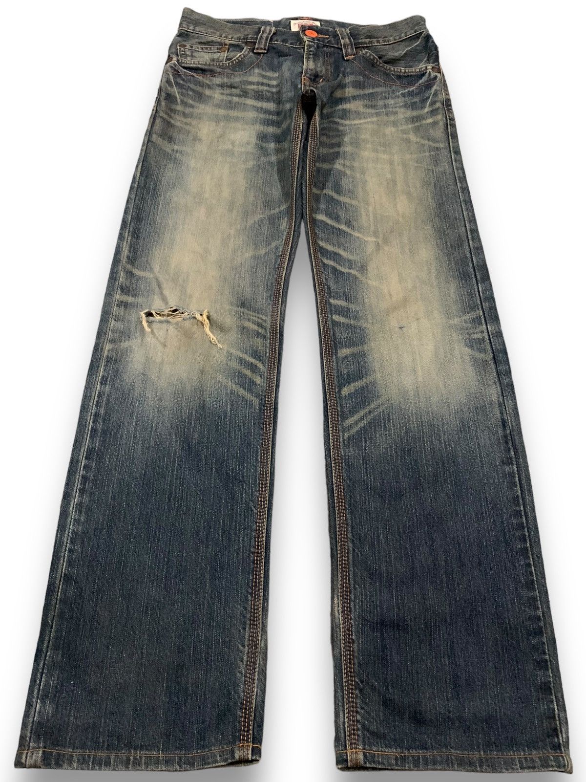 Edwin Vintage Edwin XV Mud Wash Distressed Grunge Jeans Size US 31 - 1 Thumbnail