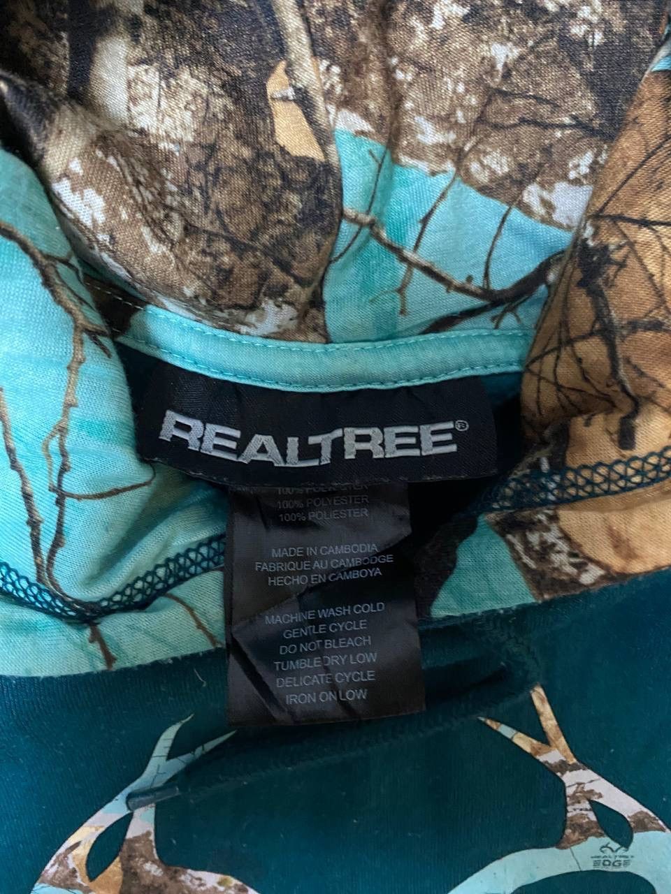 Realtree × Vintage Vintage Y2K Realtree Hoodie Boxy Fit Big Logo Size US M / EU 48-50 / 2 - 8 Thumbnail