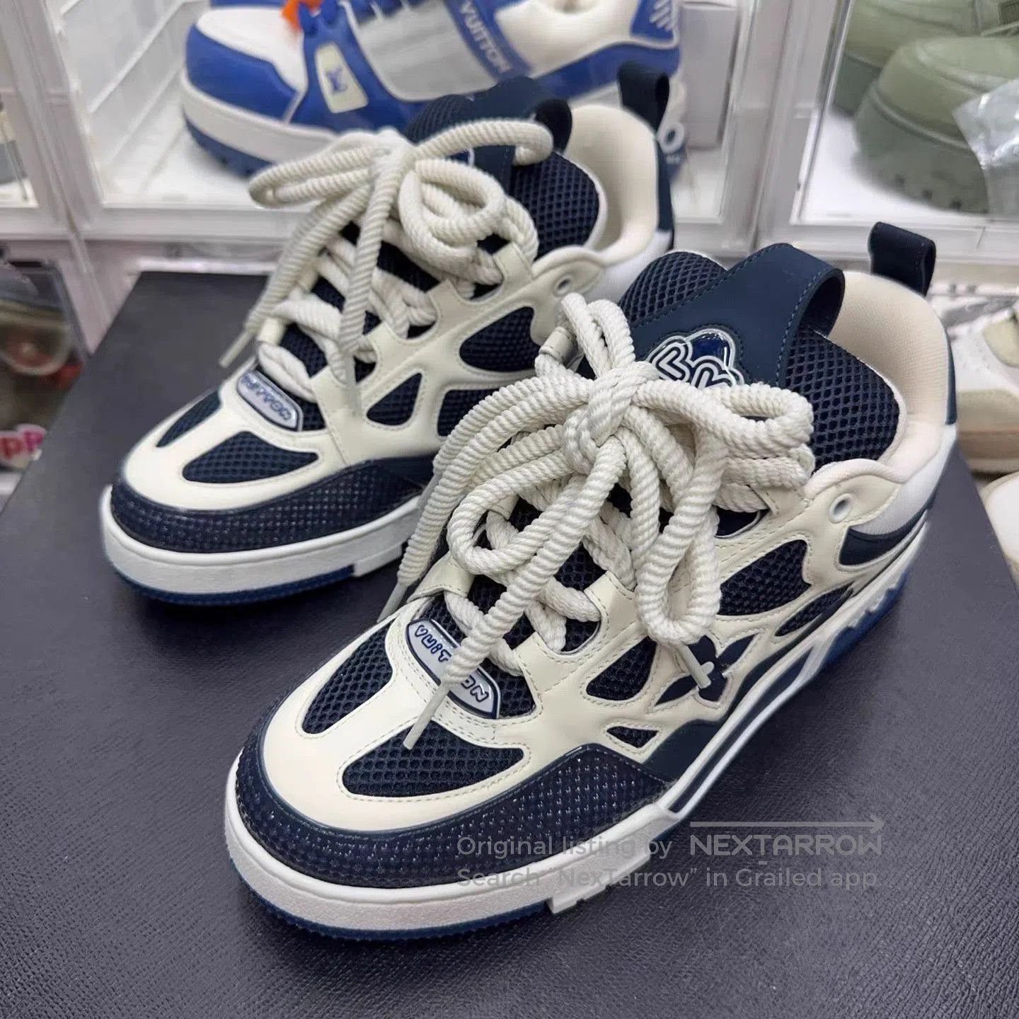 Louis Vuitton Blue Lowtop Sneakers Size 8. Size US 8 / EU 41 - 1 Thumbnail