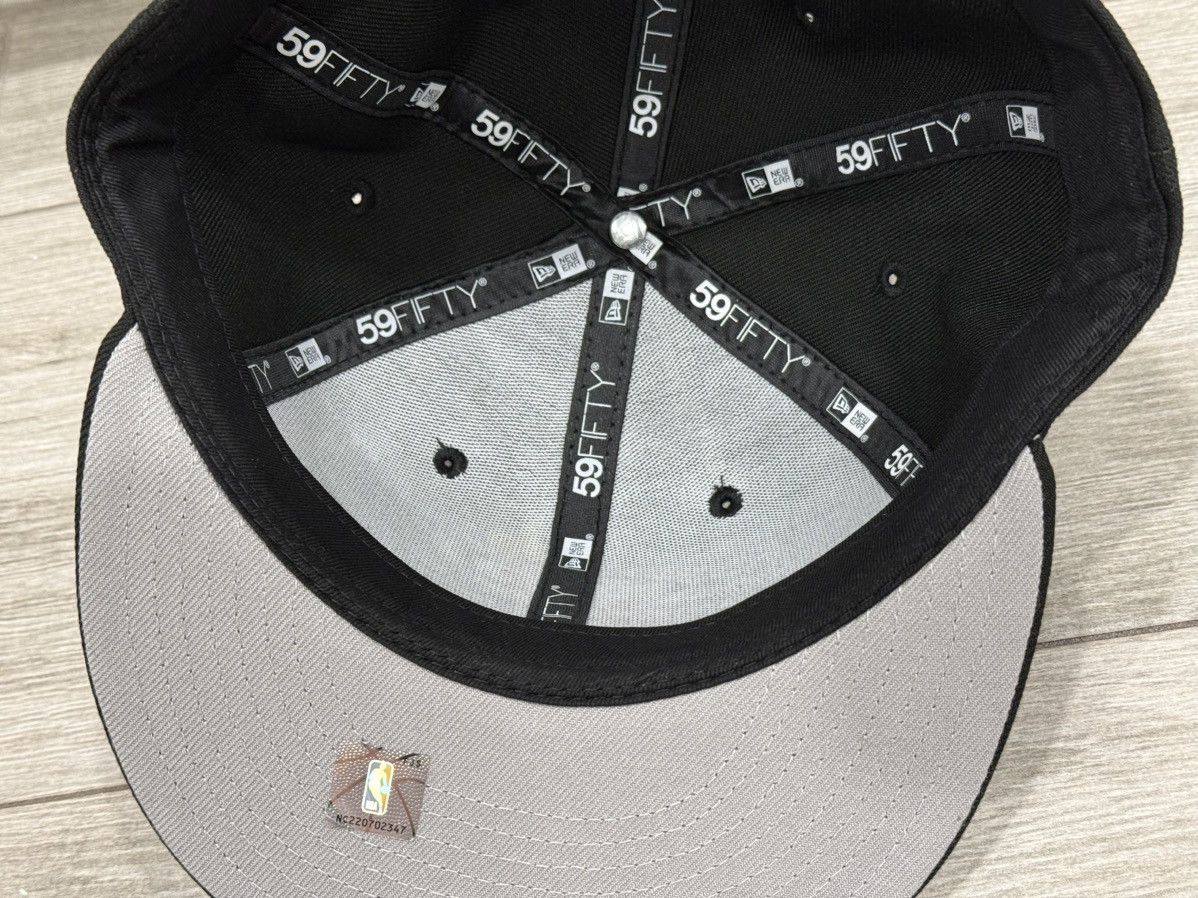 New Era Miami Heat New Era Hardwood Classic Black Fitted Sz 7 3/8 Size ONE SIZE - 9 Thumbnail