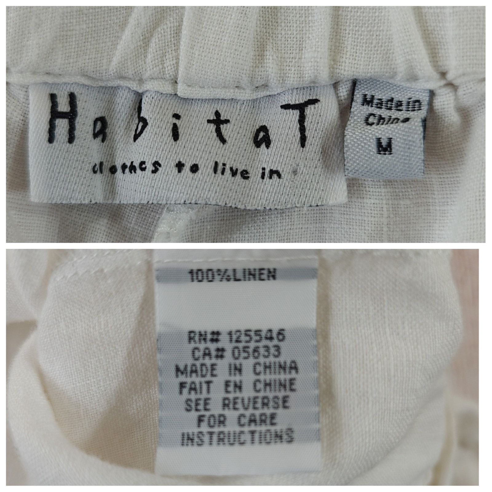 Habitat Habitat linen cropped wide leg pants sz M Size 30" / US 8 / IT 44 - 8 Thumbnail