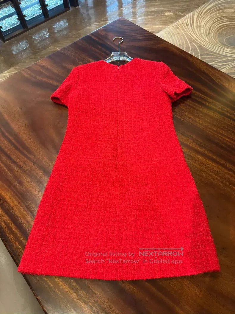 Valentino Valentino Red tweed dress Size S / US 4 / IT 40 - 5 Thumbnail