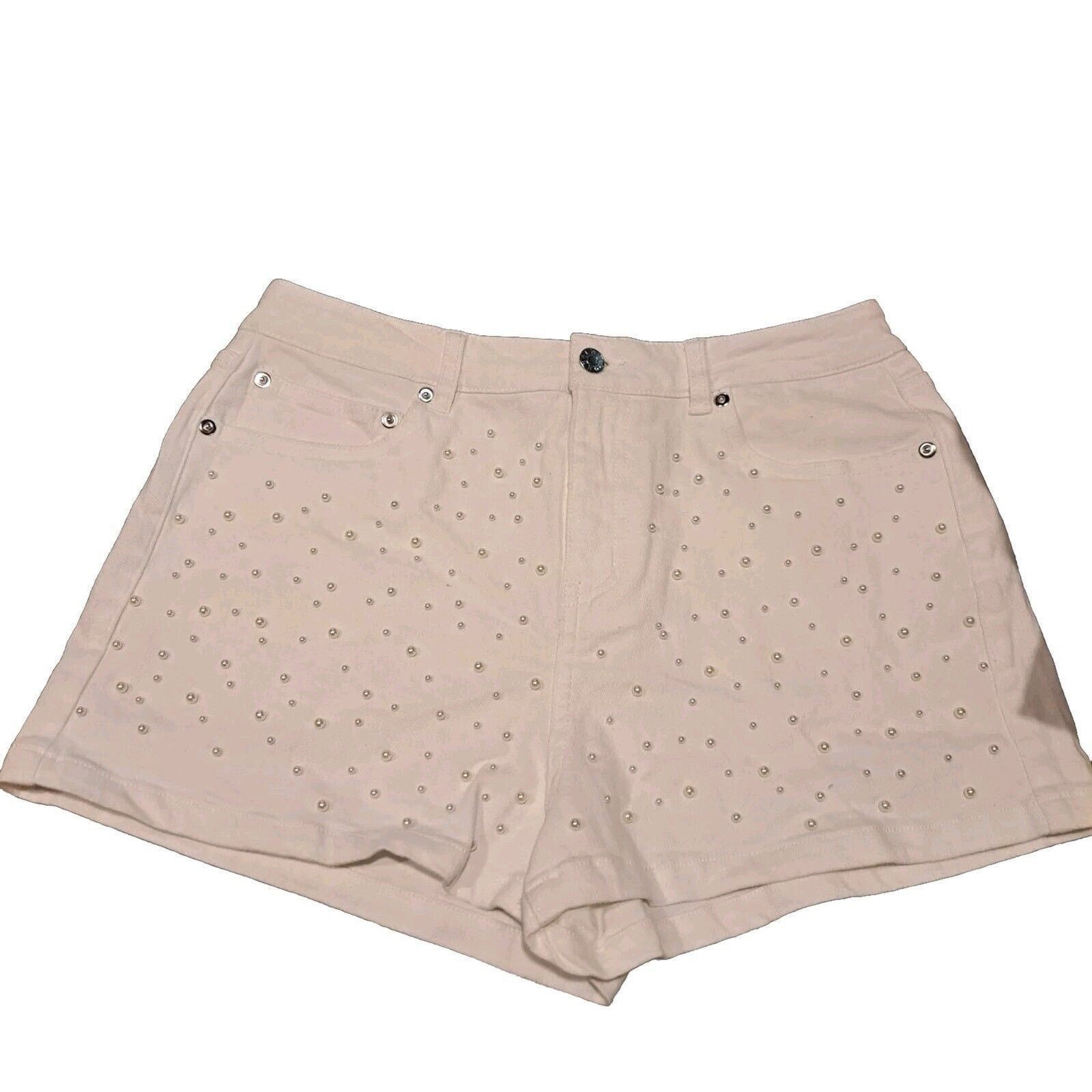 Generation Love Generation Love Revolve Women's Pearl Shorts White 29 NWT Size 29" - 10 Thumbnail