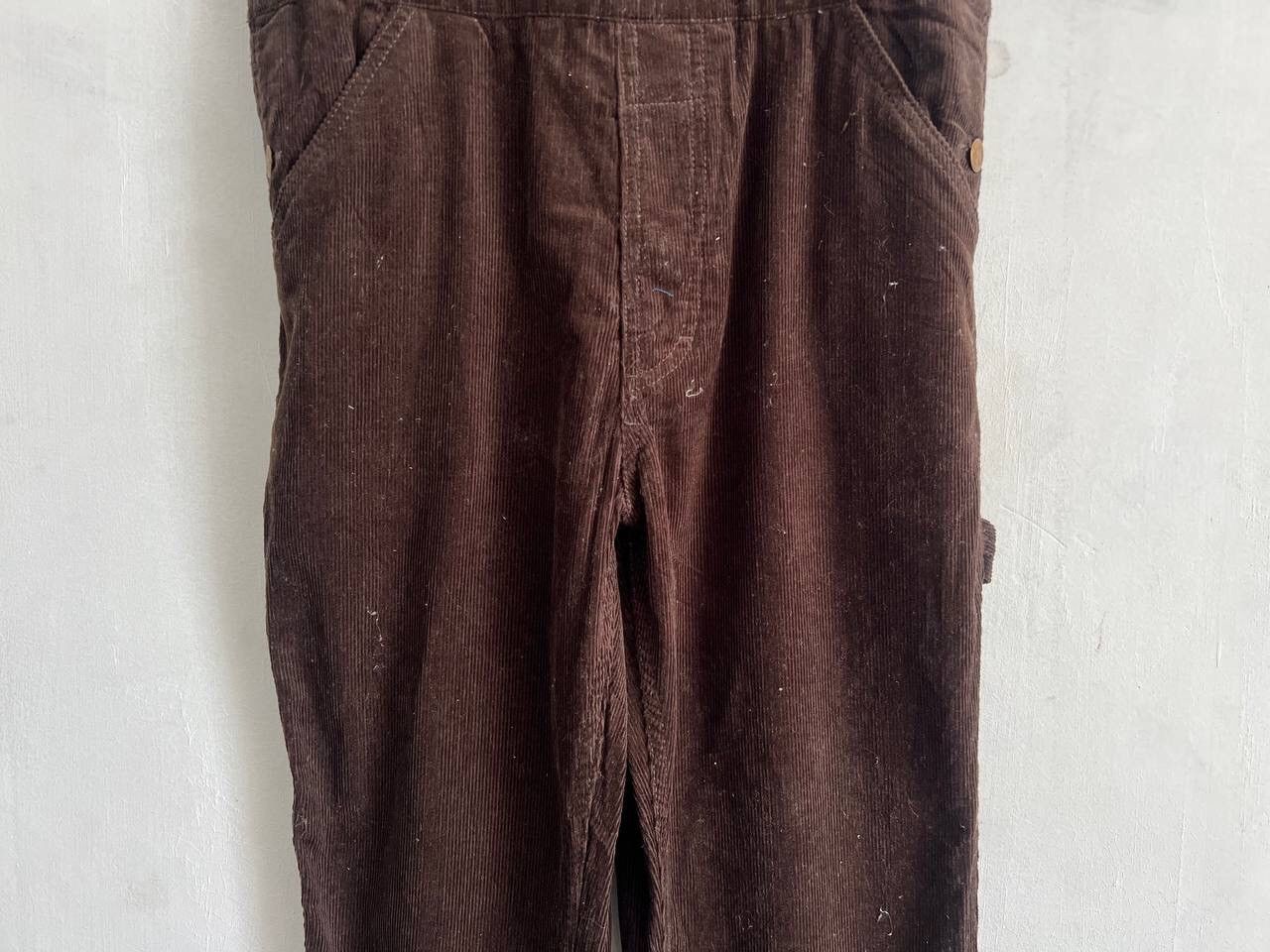 The Smiths Smith’s Workwear Sanforized Brown Corduroi Overalls Size US 33 - 6 Thumbnail