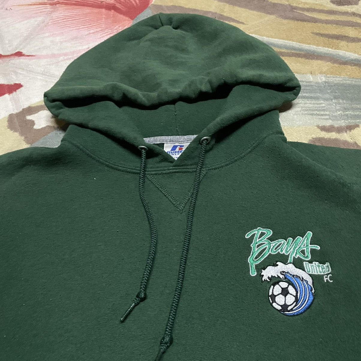 Russell Athletic Vintage 90s Russell Athletic Green sun faded Hoodie Size US M / EU 48-50 / 2 - 2 Thumbnail